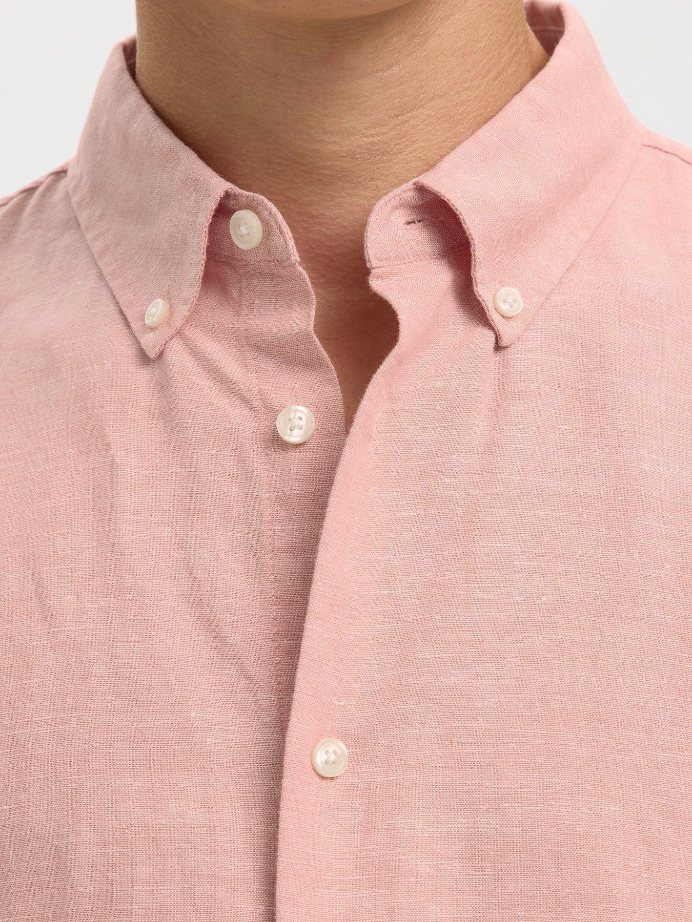 Regular Clay Linen Blend LS Shirt