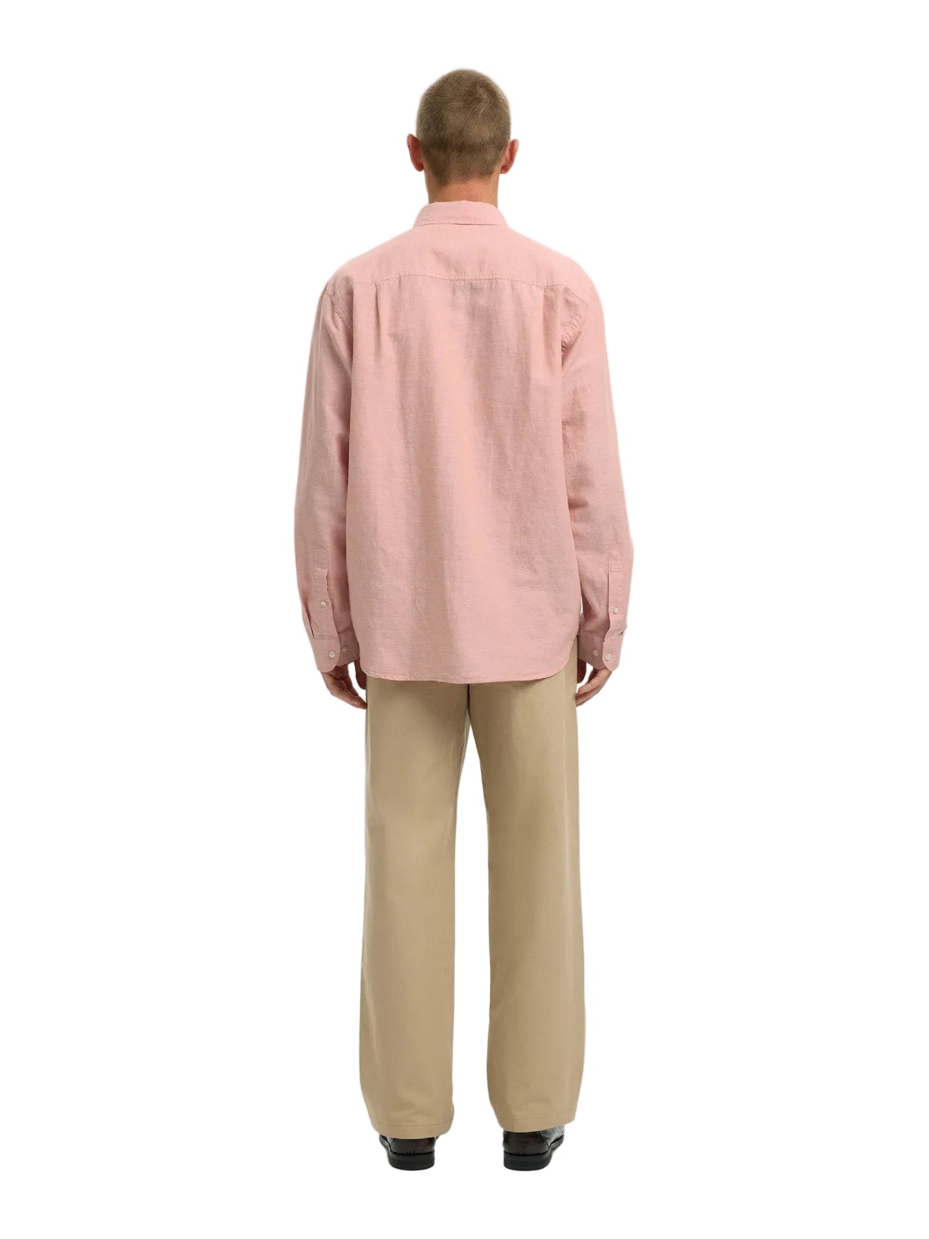 Regular Clay Linen Blend LS Shirt