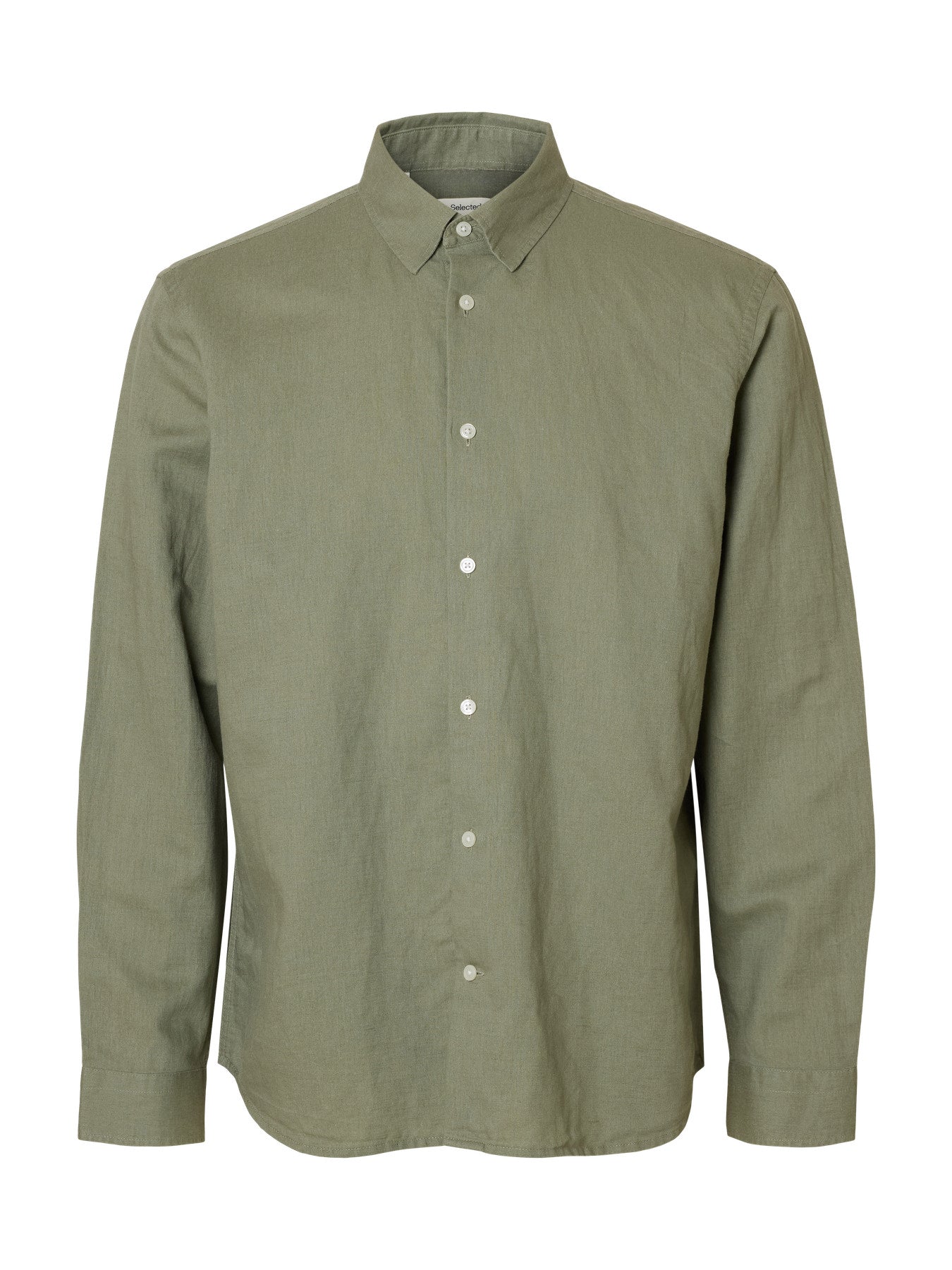 Regular Clay Linen Blend LS Shirt