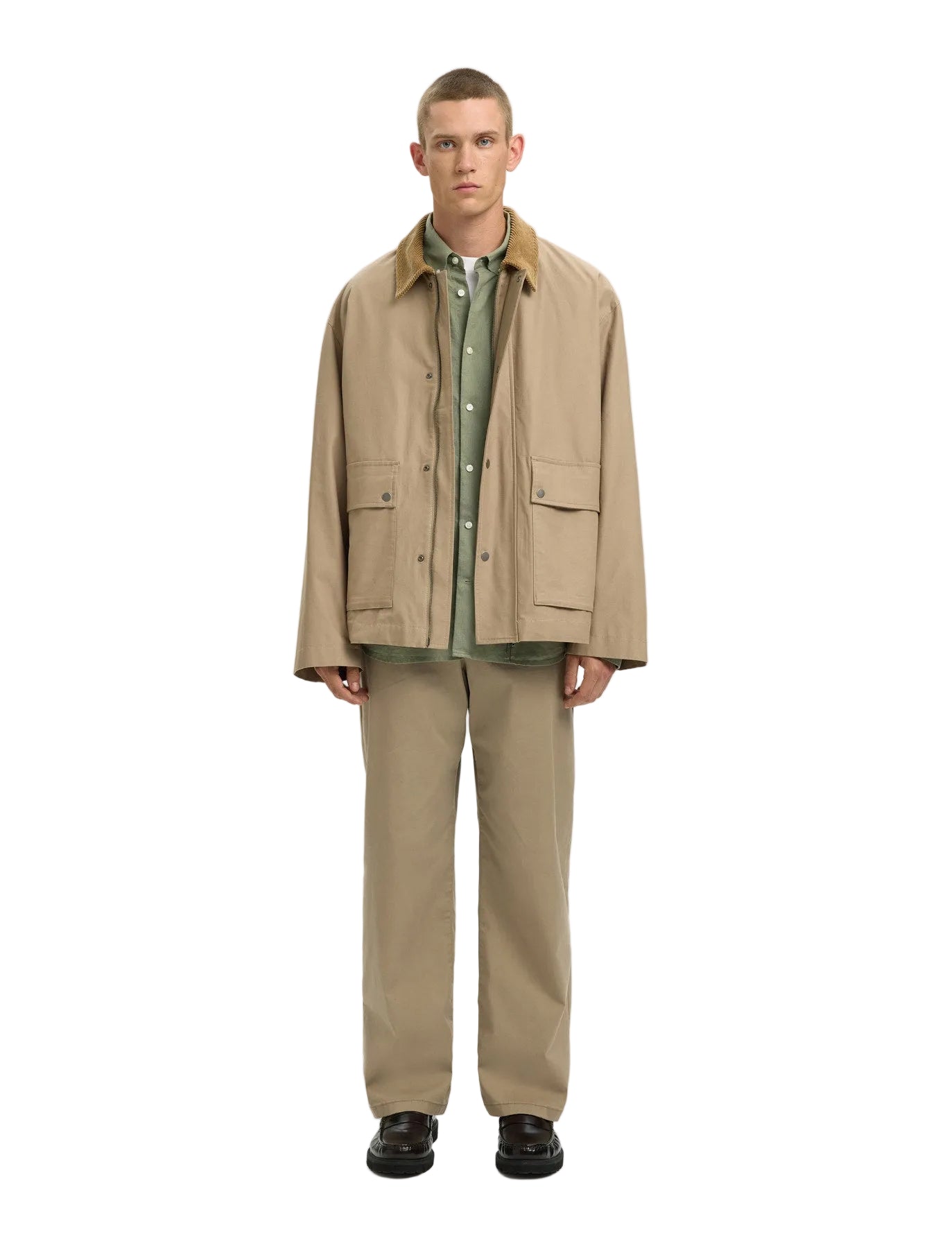 Regular Clay Linen Blend LS Shirt