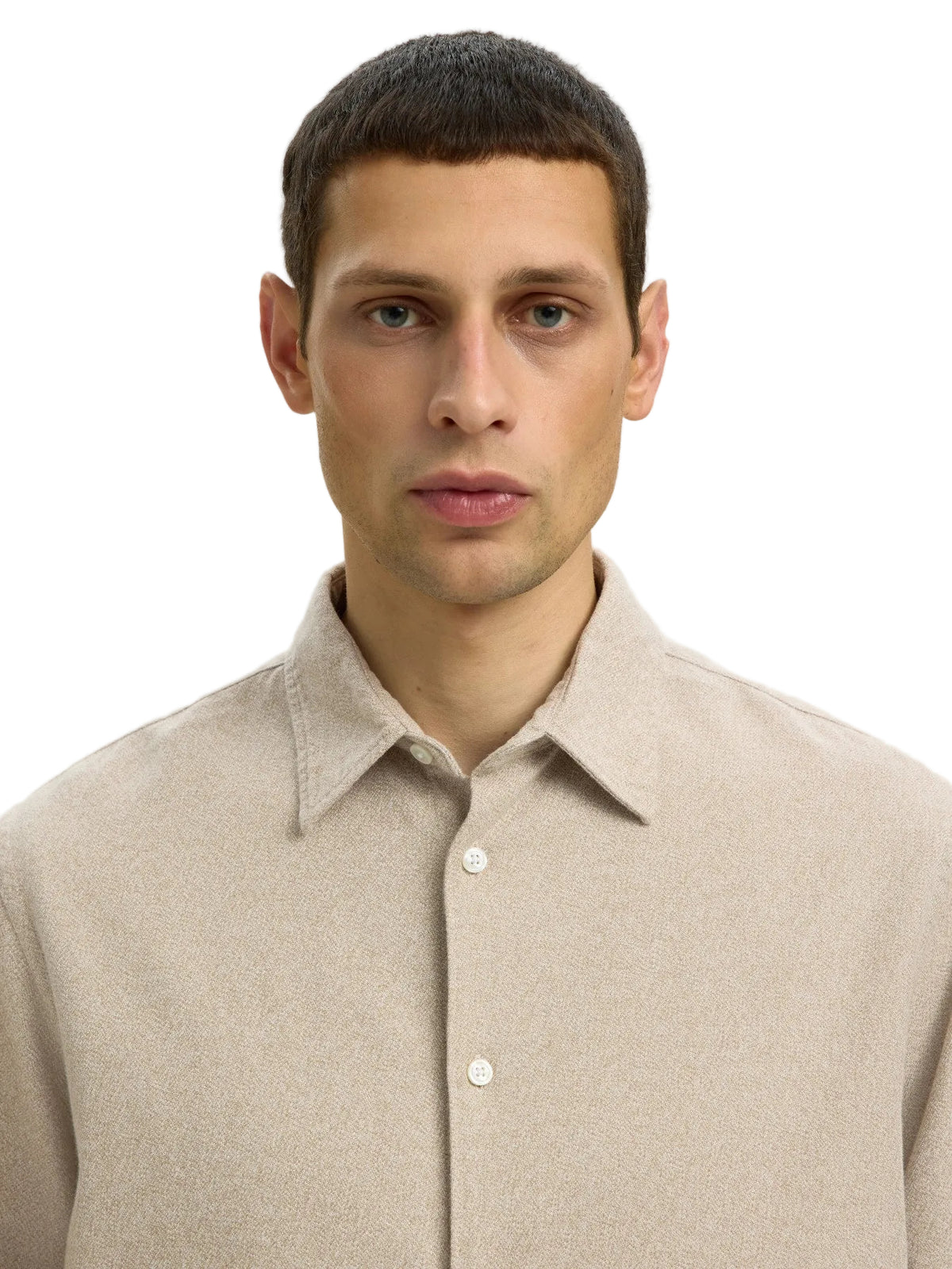 Camisa Regular Noah Brushed Twist de manga larga