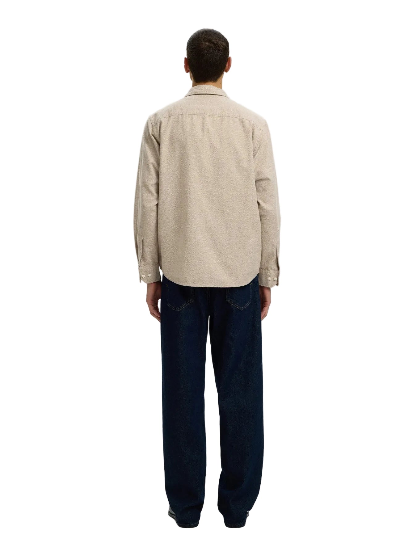 Camisa Regular Noah Brushed Twist de manga larga
