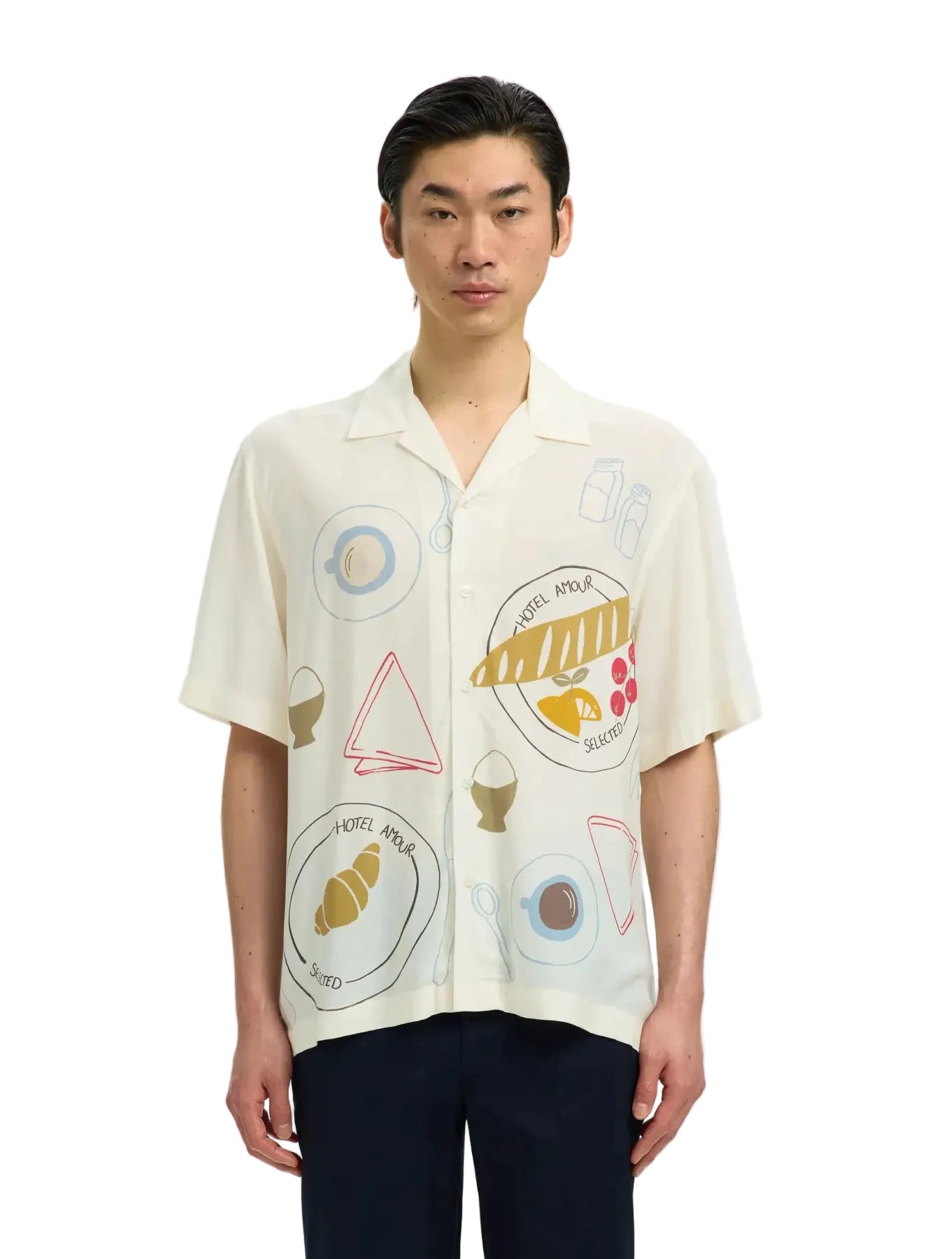 Relaxed Hotel Amour Print SS Shirt