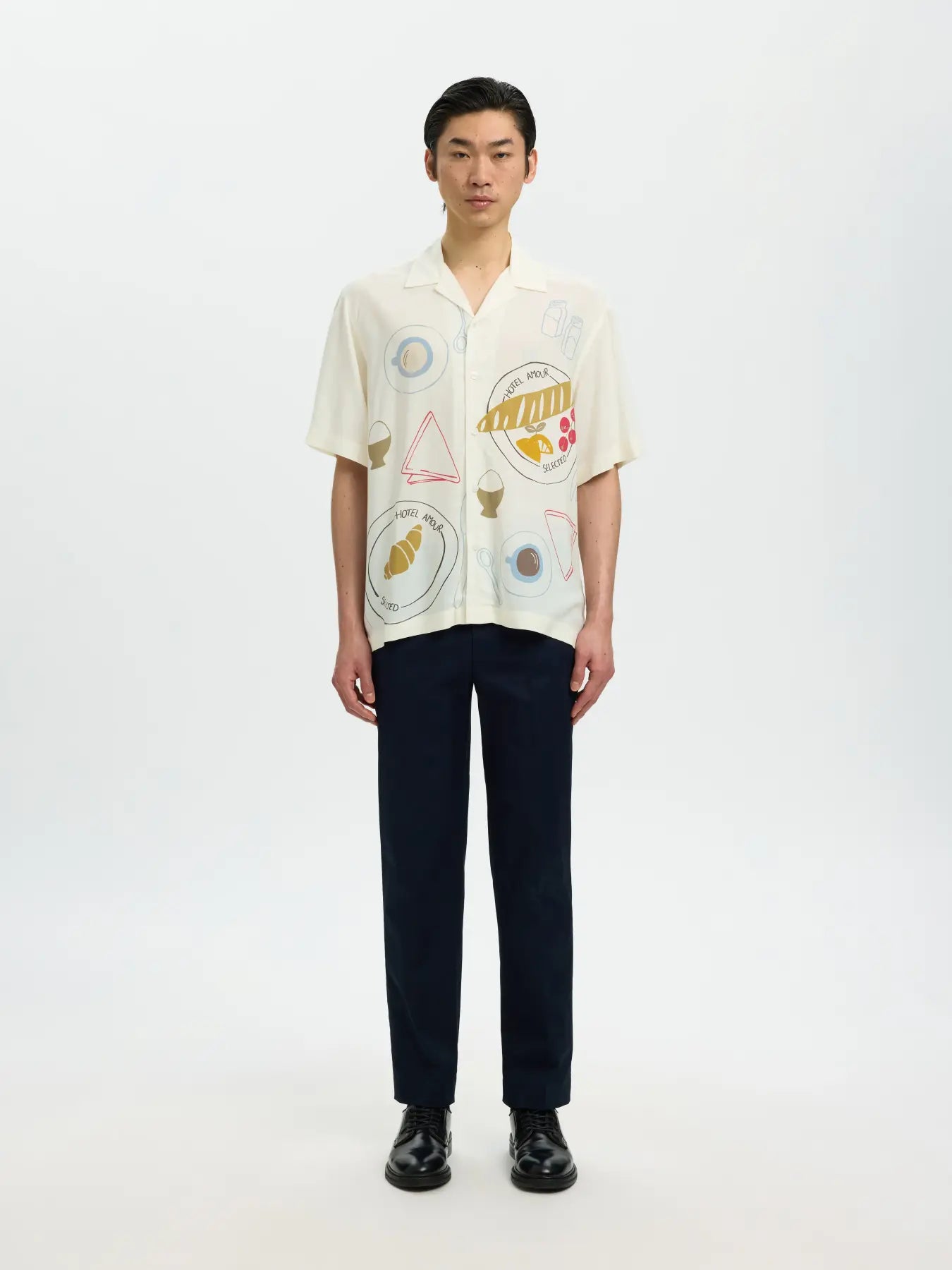 Relaxed Hotel Amour Print SS Shirt