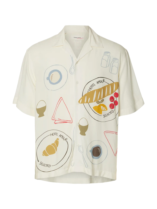 Relaxed Hotel Amour Print SS Shirt