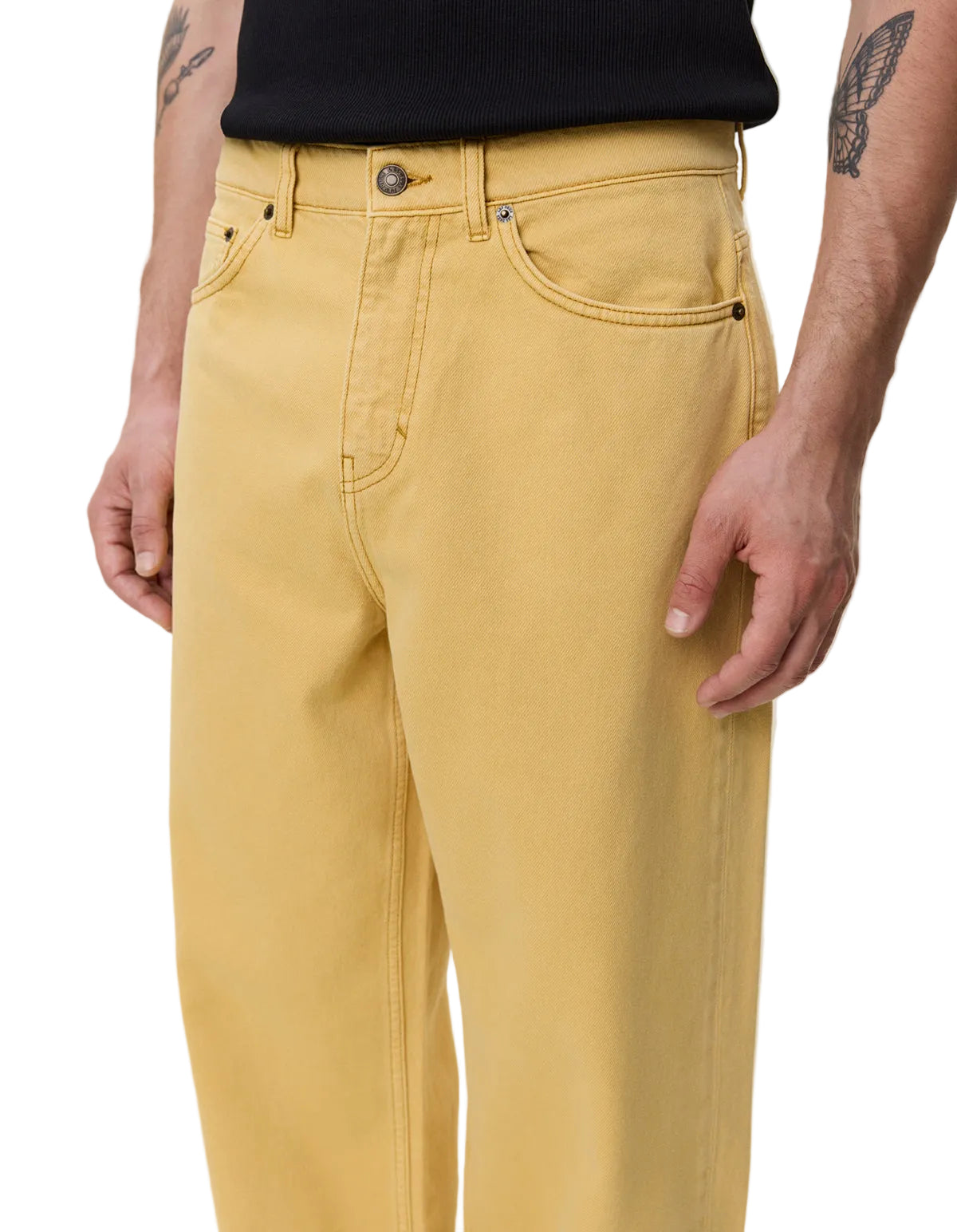 Roi Coloured Washed Denim Jeans