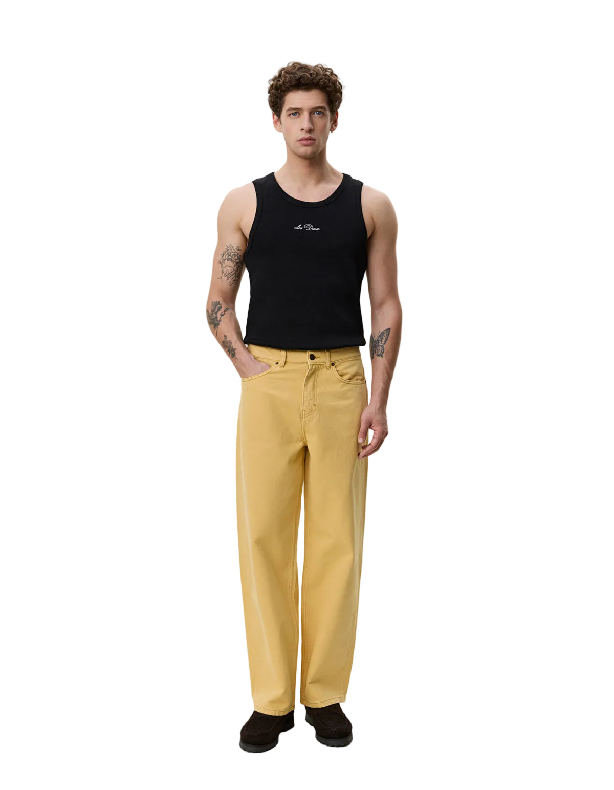 Roi Coloured Washed Denim Jeans