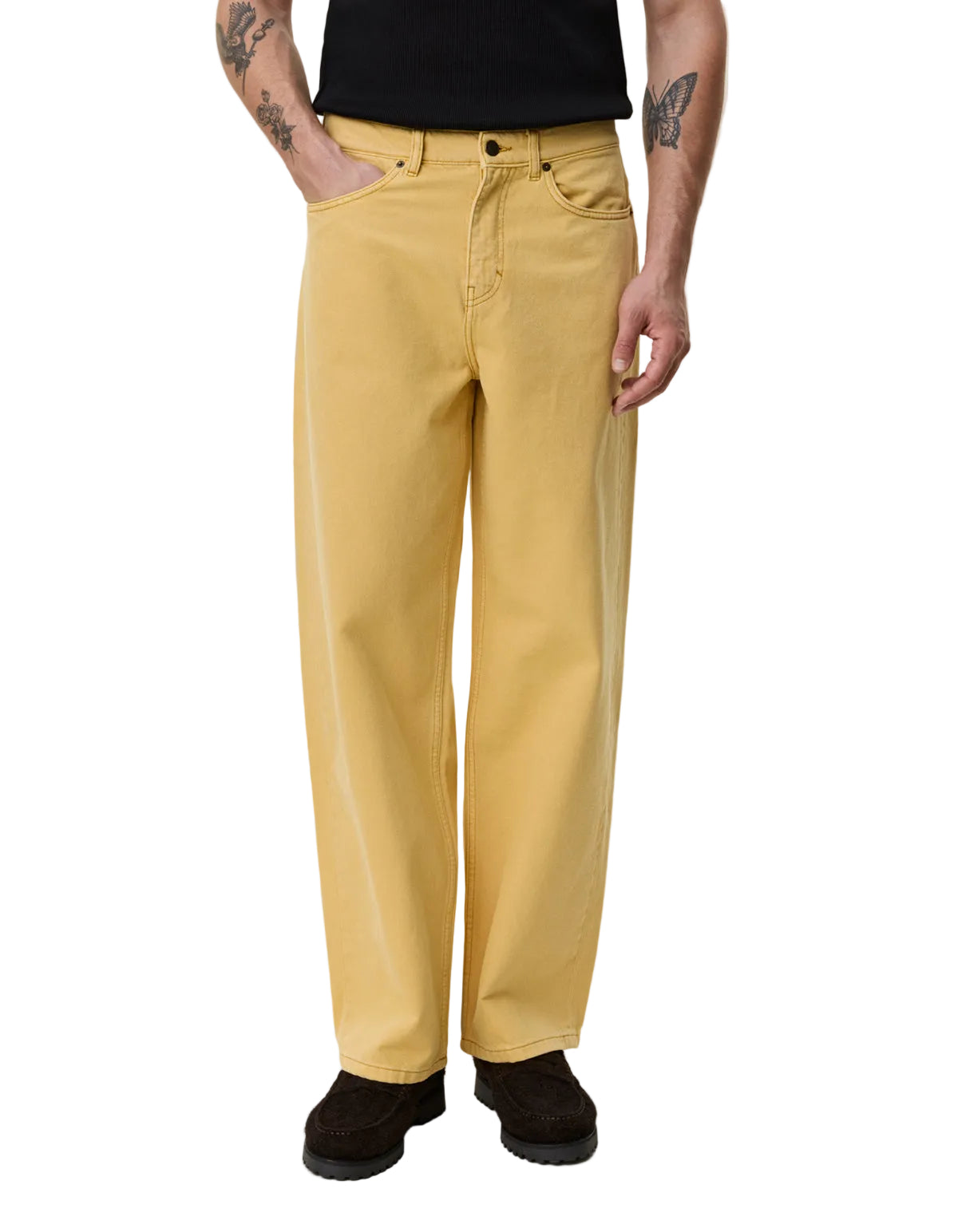 Roi Coloured Washed Denim Jeans