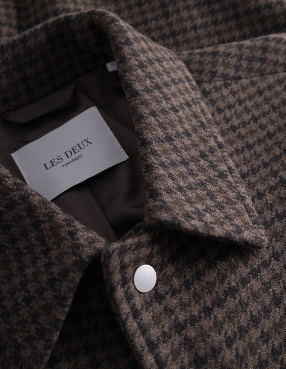 Varsity Houndstooth Wool Jacket