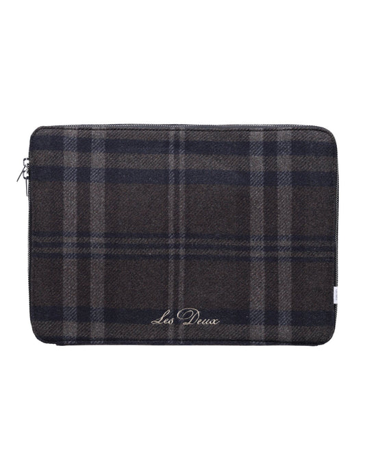 Check Wool Laptop Sleeve