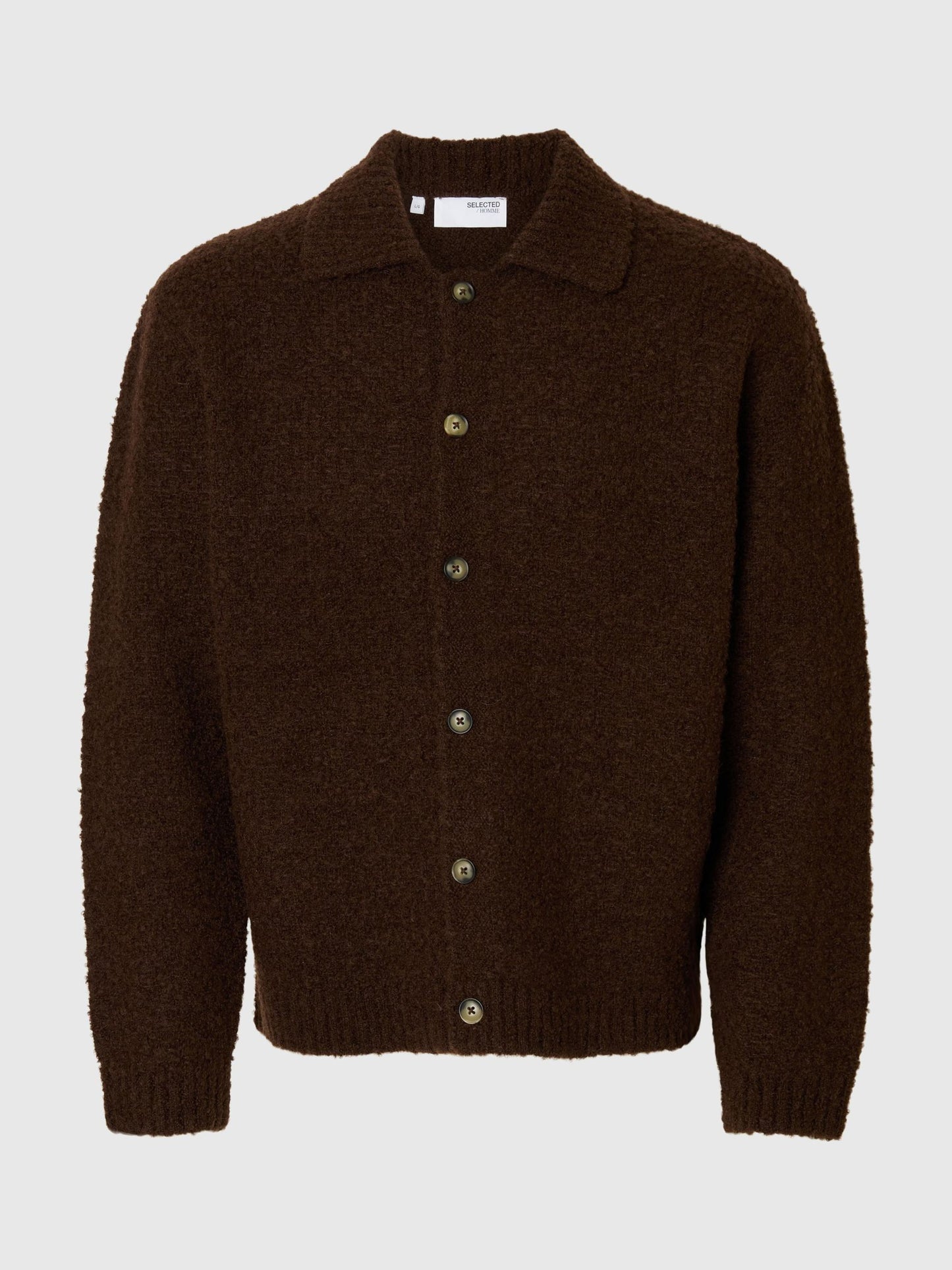 Loyd LS Knit Boucle Polo Cardigan