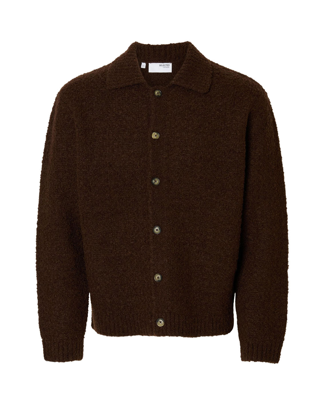 Loyd LS Knit Boucle Polo Cardigan