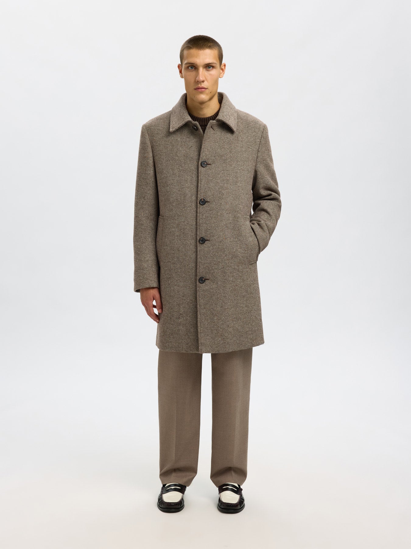 Archive Wool Blend Car Coat
