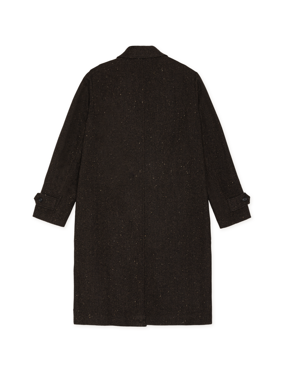 Herringbone Wool Coat