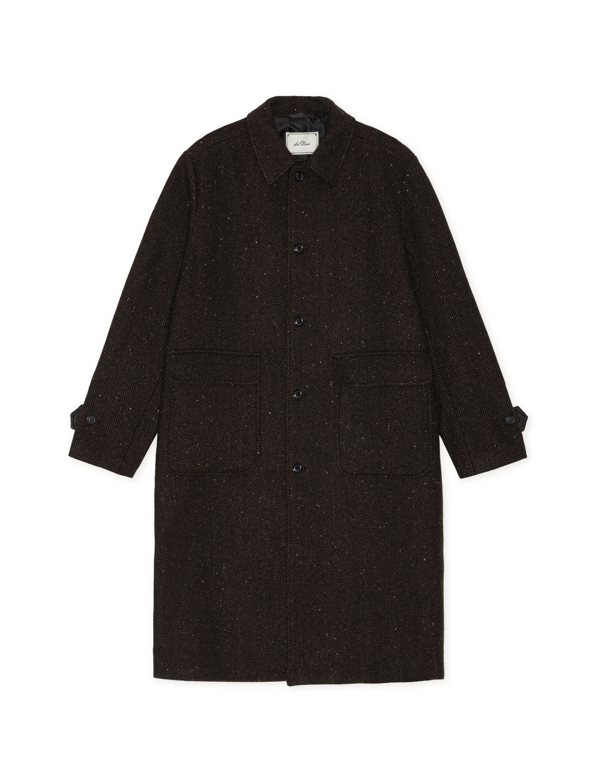 Herringbone Wool Coat
