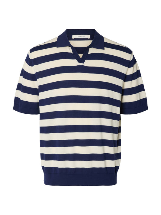 Torino SS Knit Relaxed Open Polo