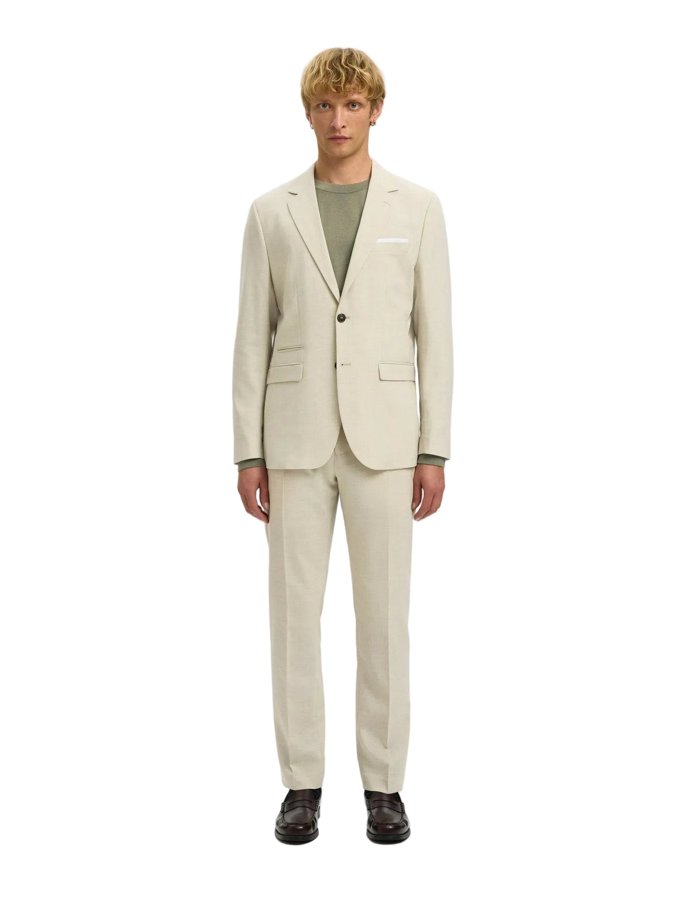 Slim Linen Blend Oasis Trousers