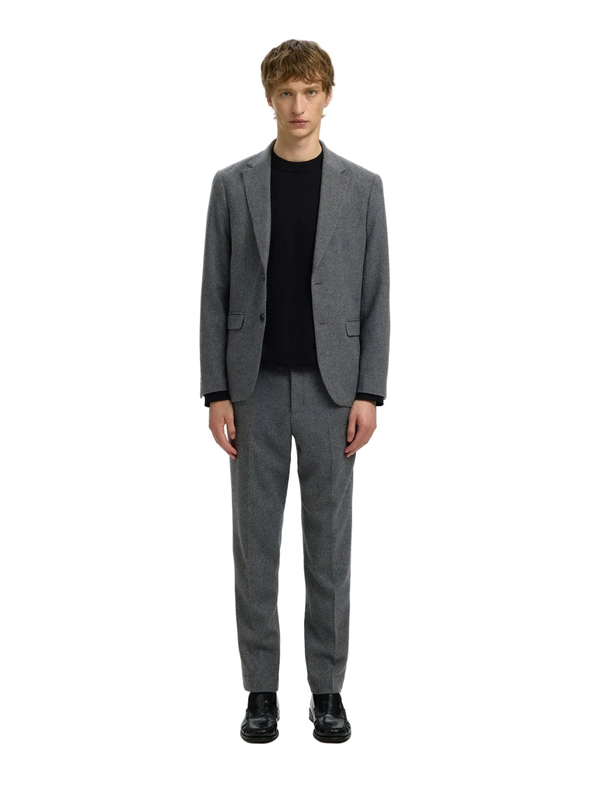 Slim Reed Wool Trousers