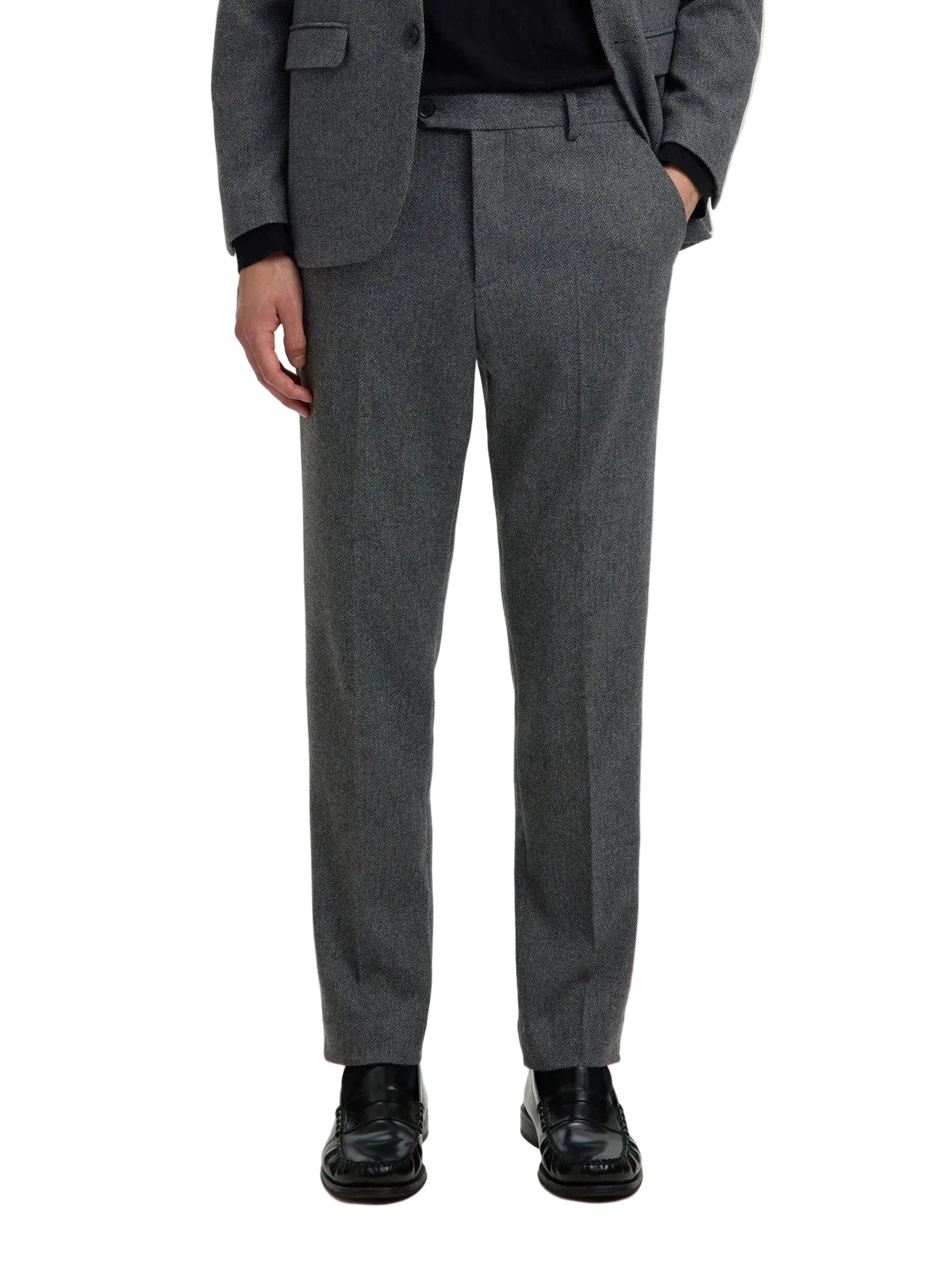 Slim Reed Wool Trousers