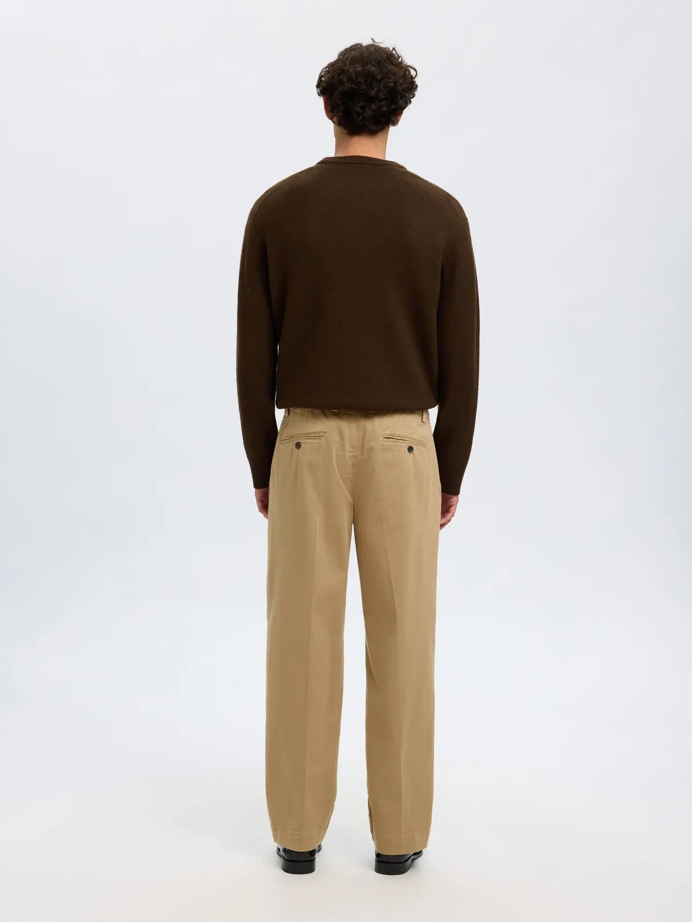 220 Loose Mike Twill Deep Pleat Pants