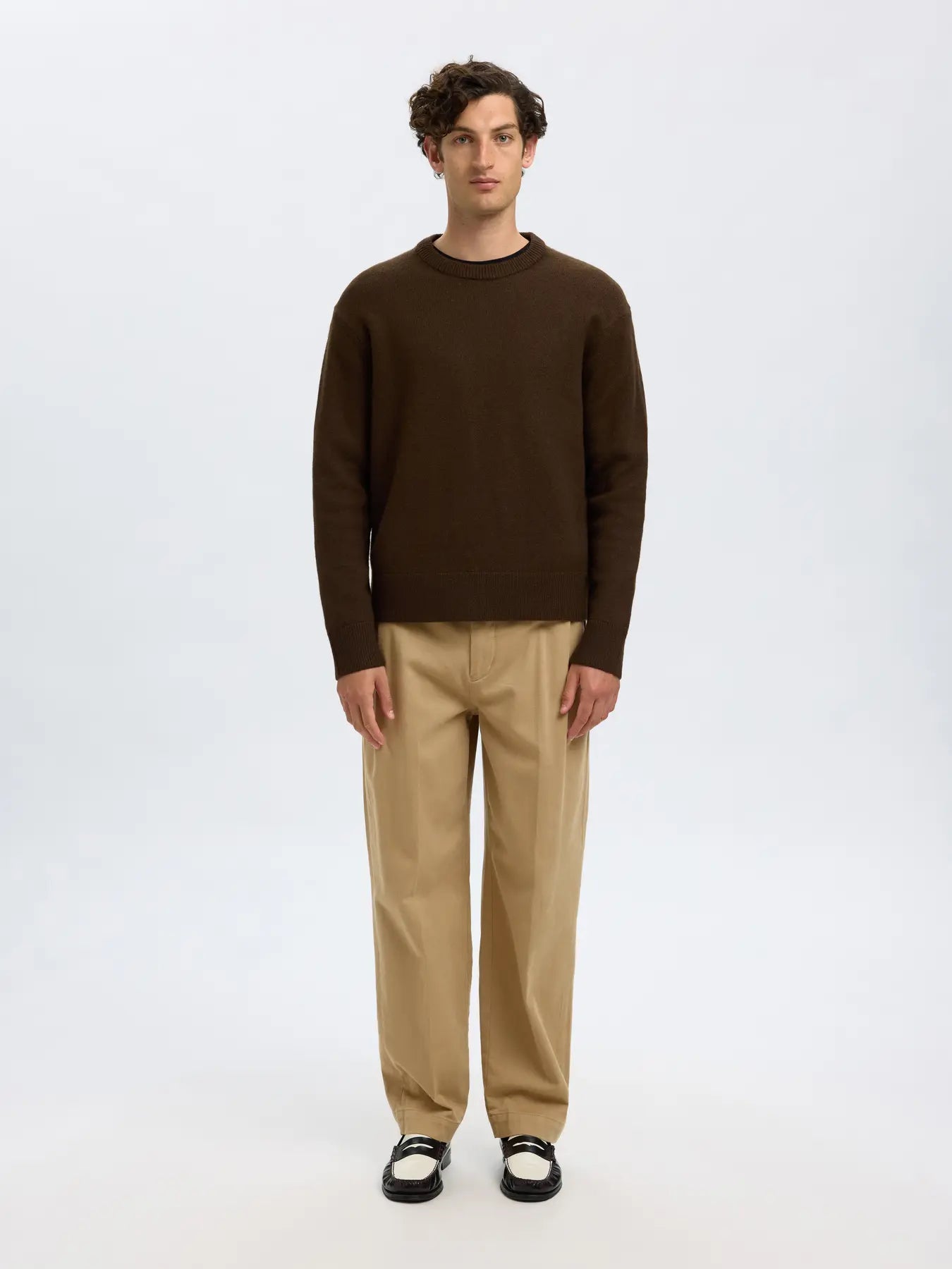220 Loose Mike Twill Deep Pleat Pants