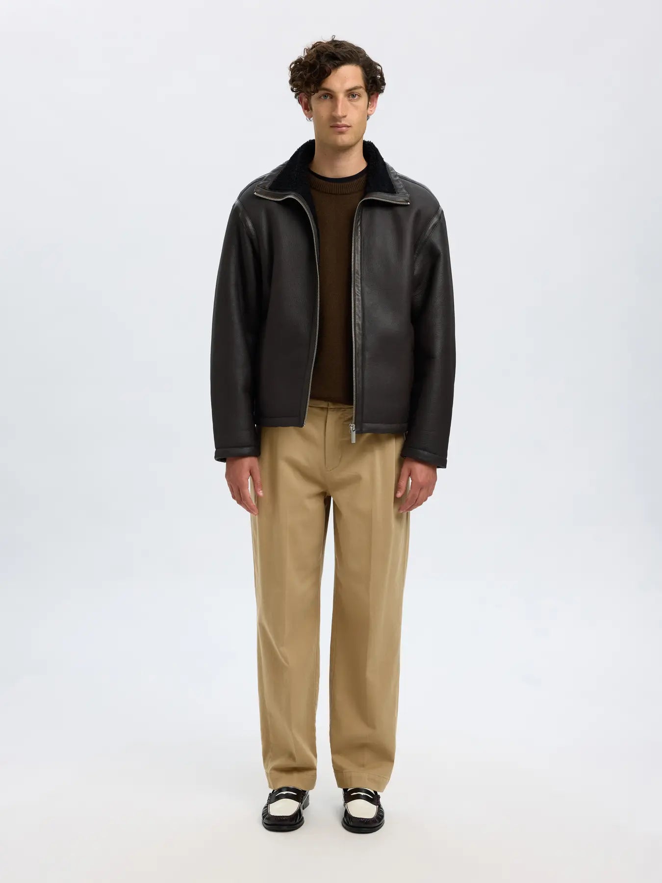 220 Loose Mike Twill Deep Pleat Pants