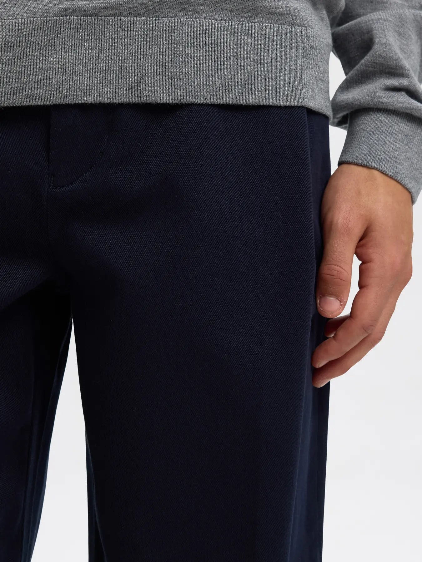 220 Loose Mike Twill Deep Pleat Pants