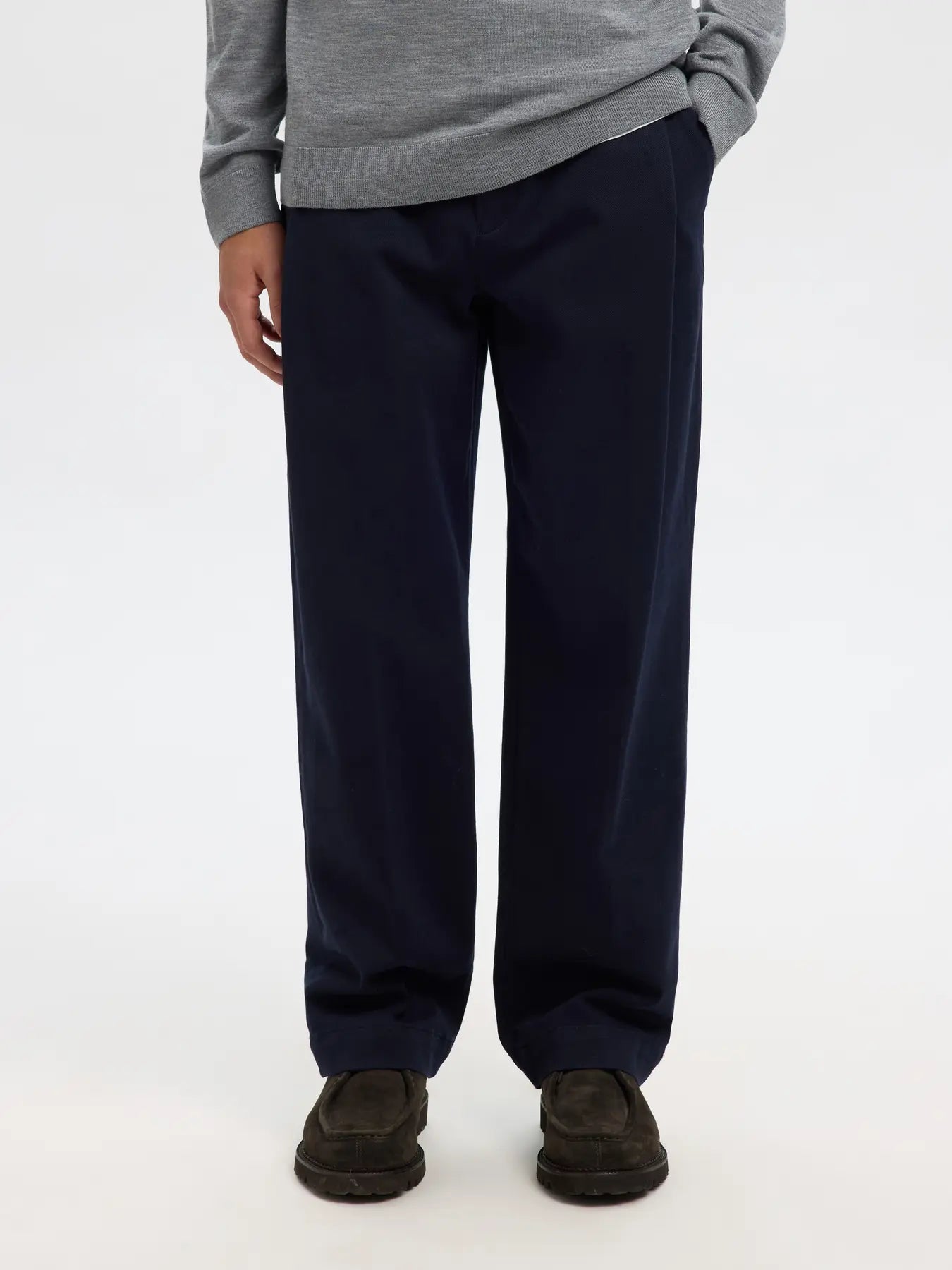 220 Loose Mike Twill Deep Pleat Pants