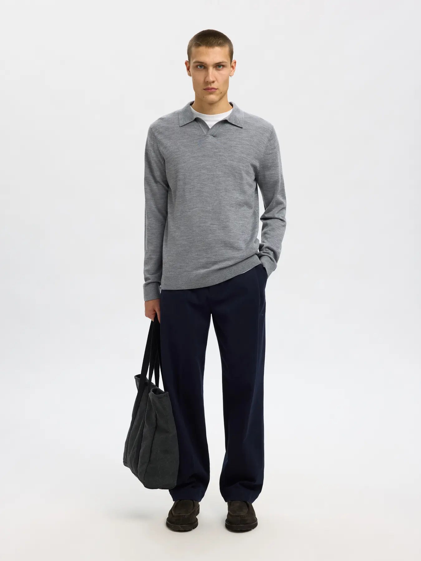 220 Loose Mike Twill Deep Pleat Pants