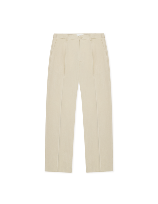 Pleated Twill Suit Pants