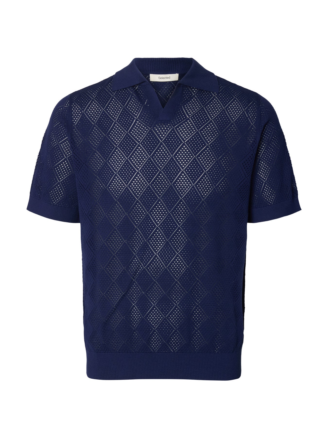 Arco SS Knit Structure Open Polo