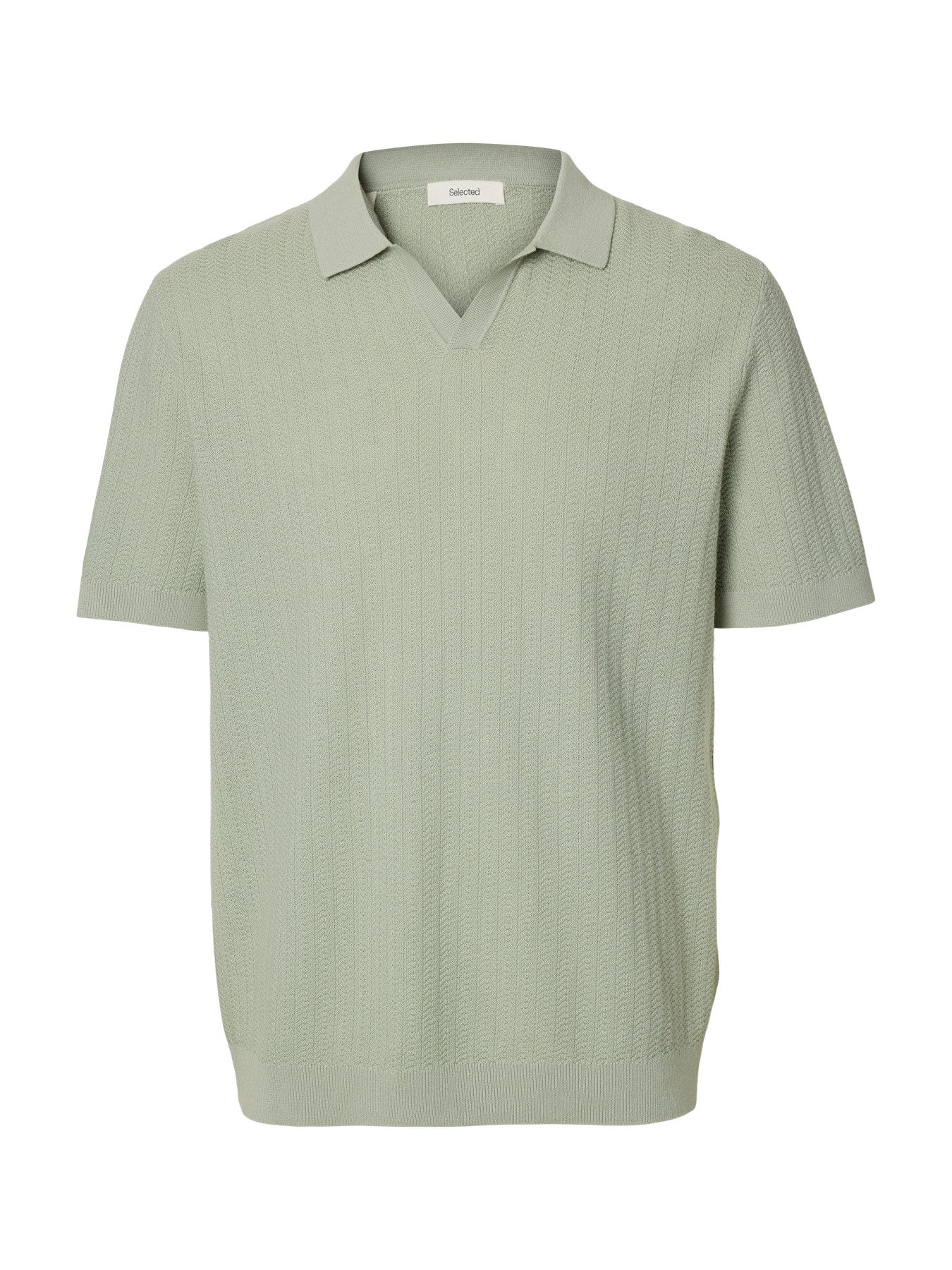 Mattis SS Linen Blend Structure Open Polo