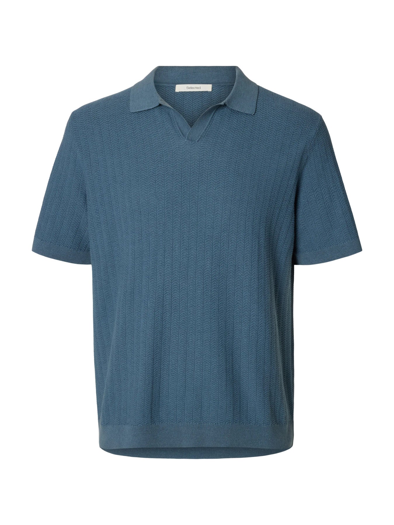 Mattis SS Linen Blend Structure Open Polo