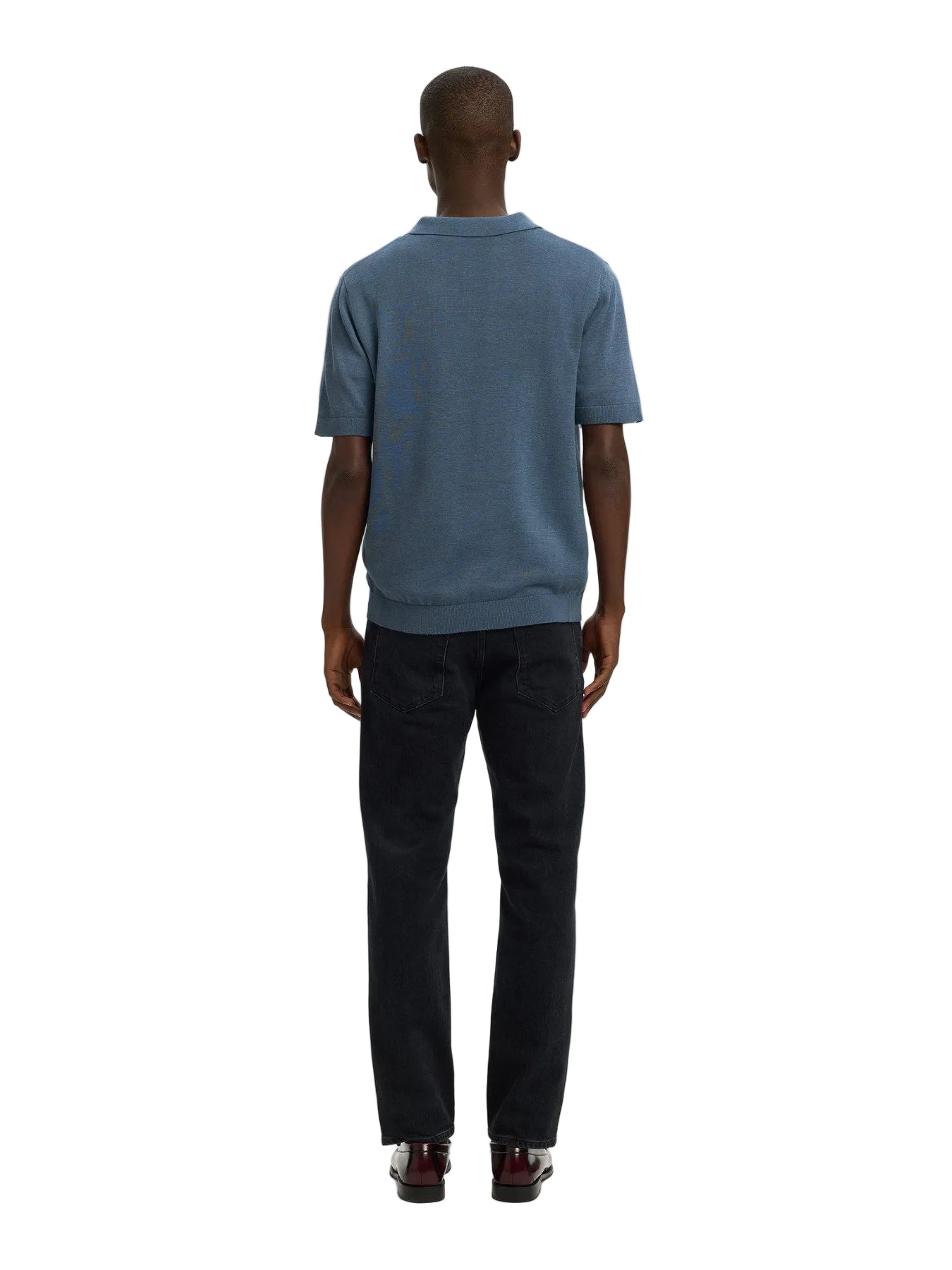 Mattis SS Linen Blend Open Polo
