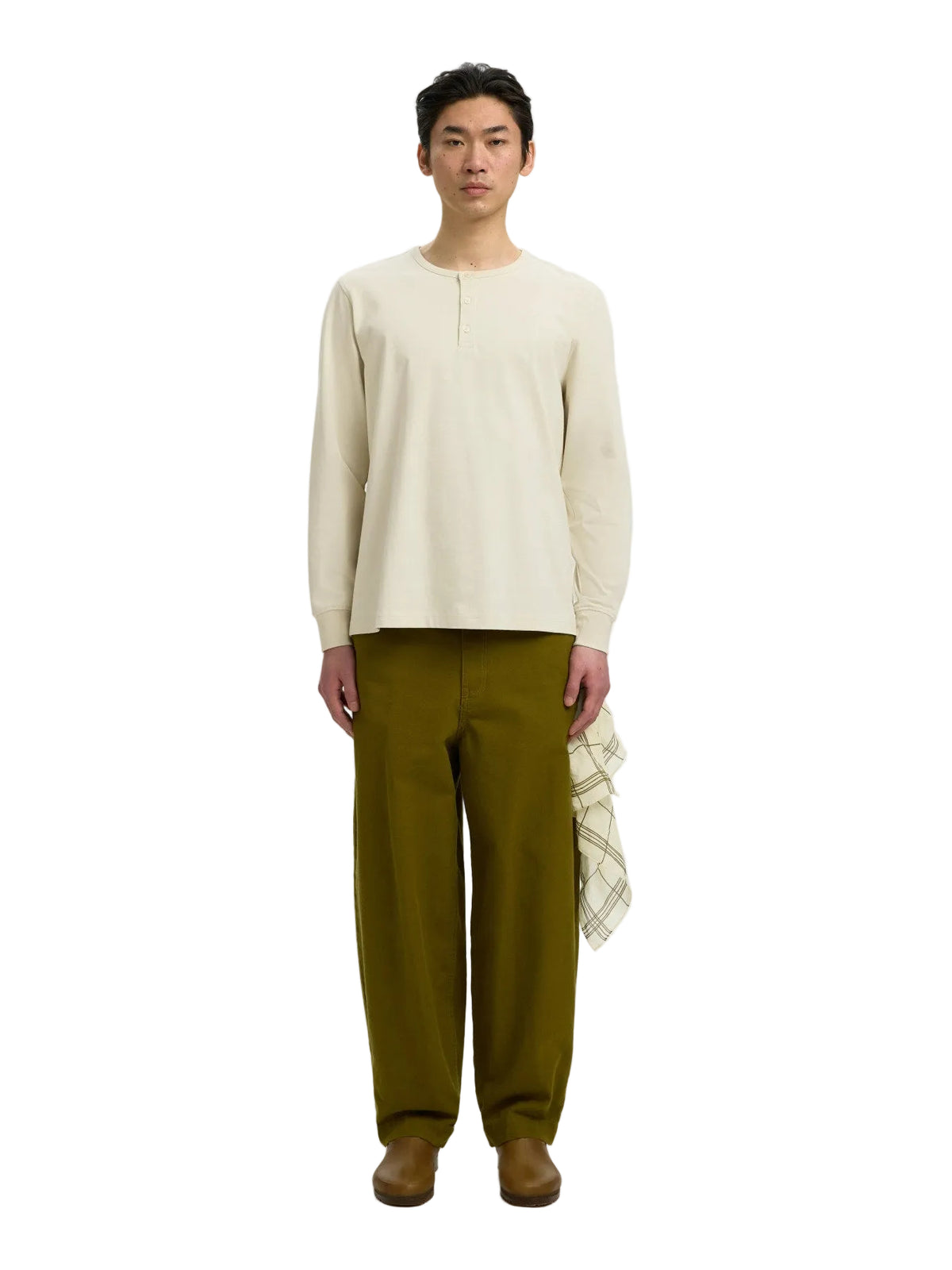 Maglia henley Domestic Ronan a maniche lunghe