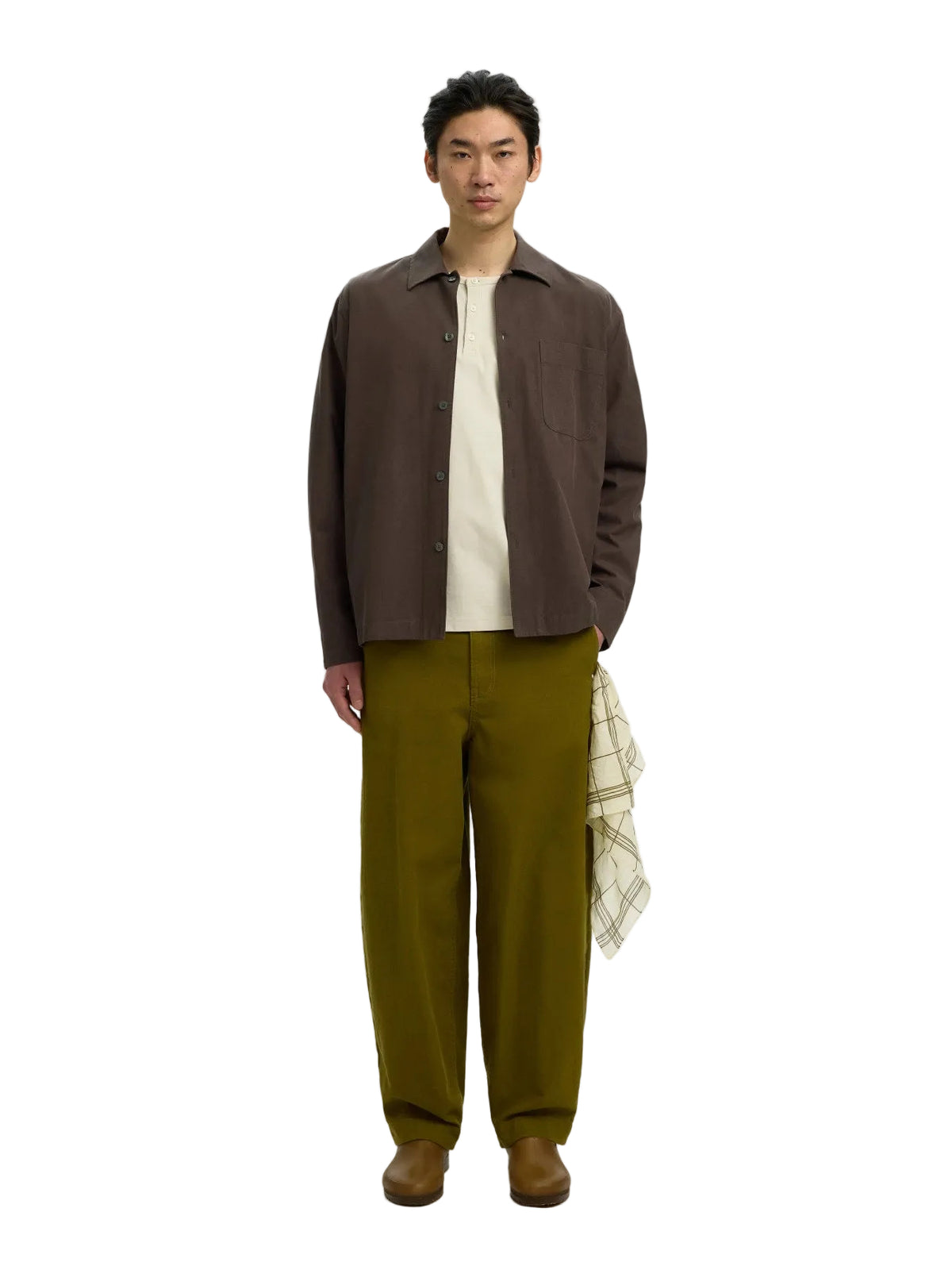 Maglia henley Domestic Ronan a maniche lunghe