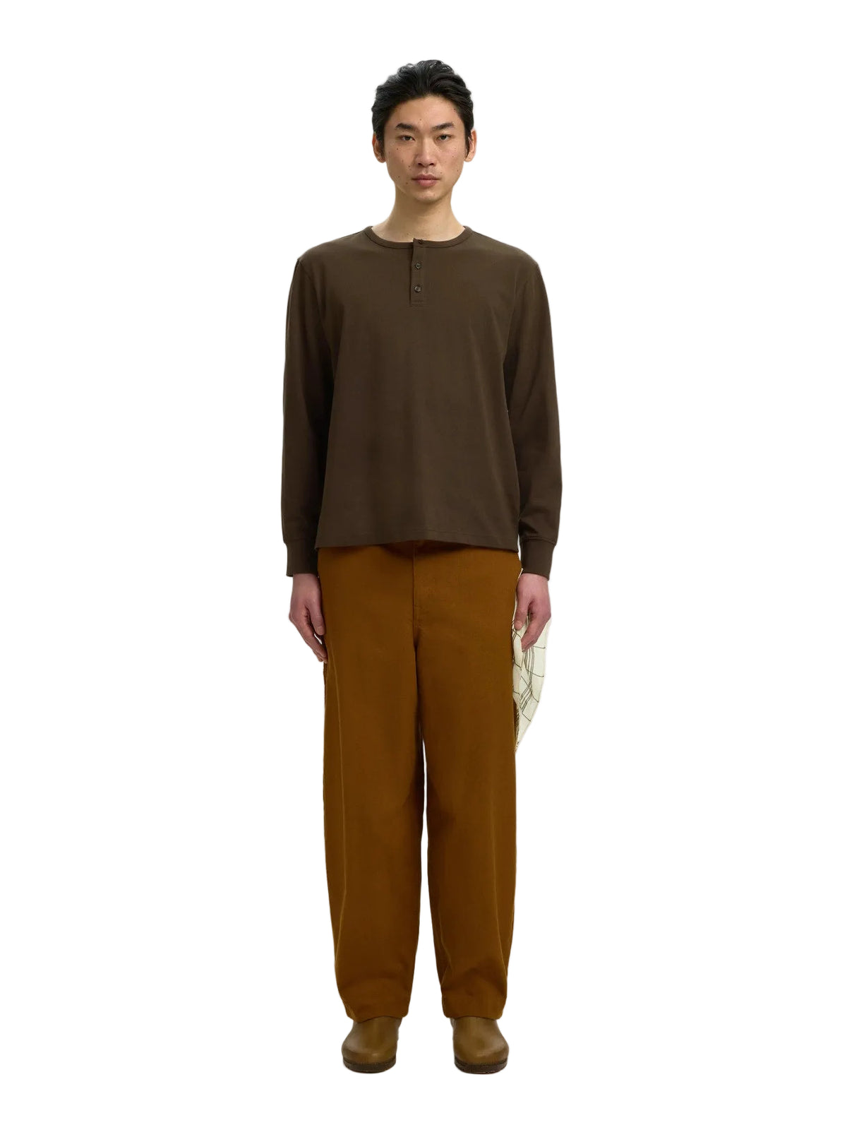 Maglia henley Domestic Ronan a maniche lunghe