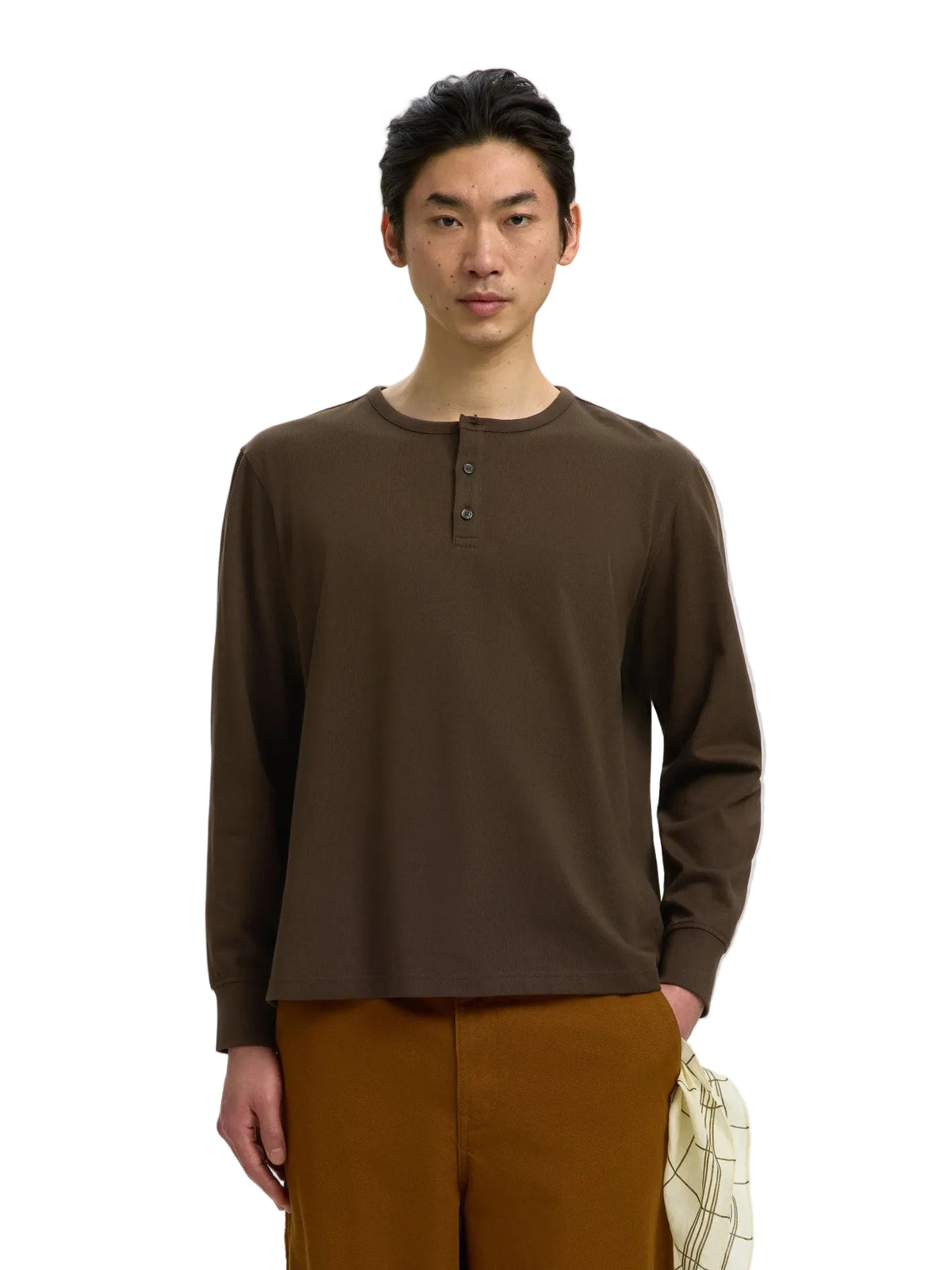 Maglia henley Domestic Ronan a maniche lunghe