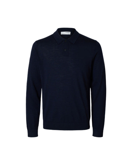 Tray LS Knit Merino Polo
