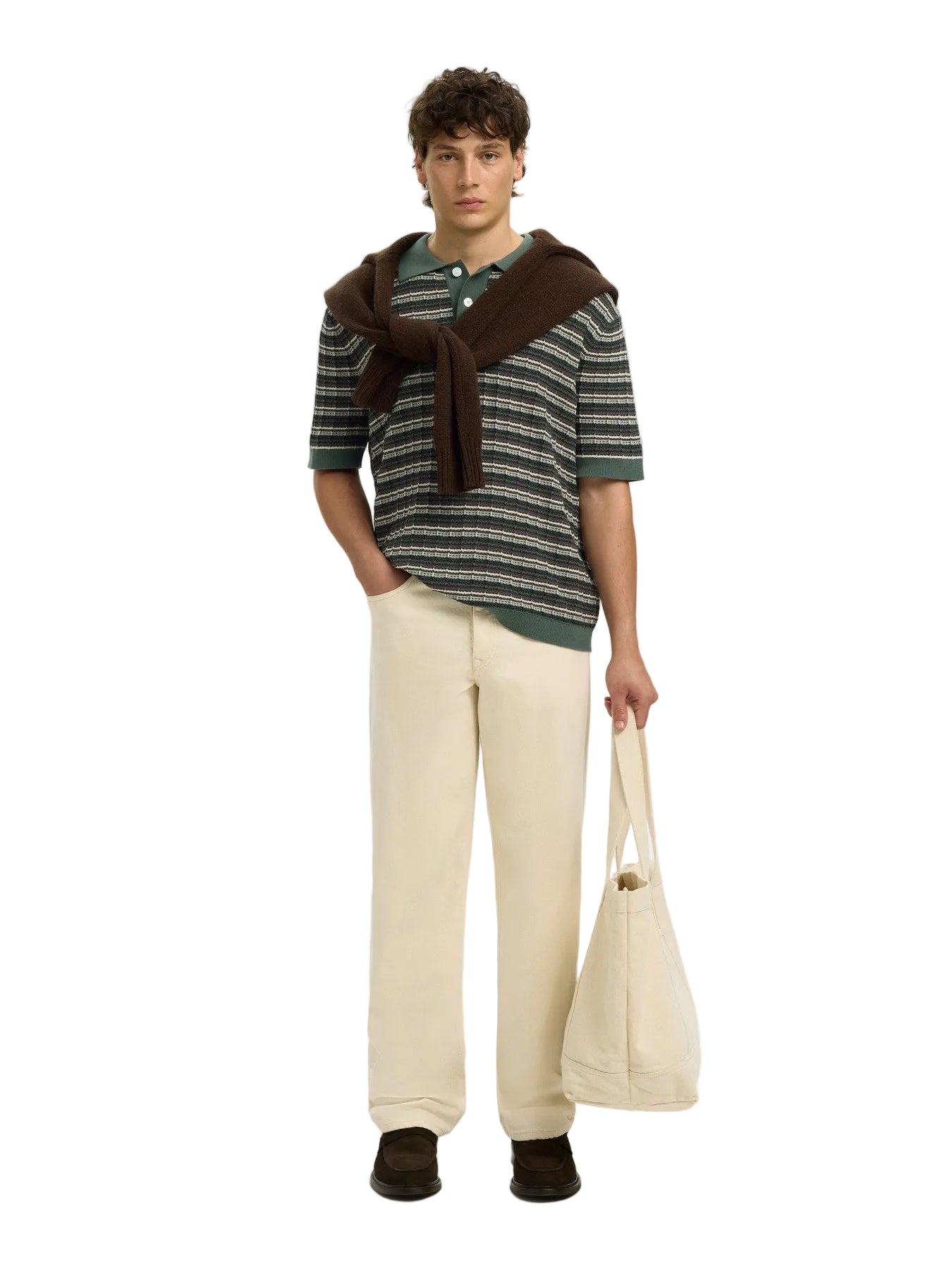 Dane SS Knit Color Structure Polo