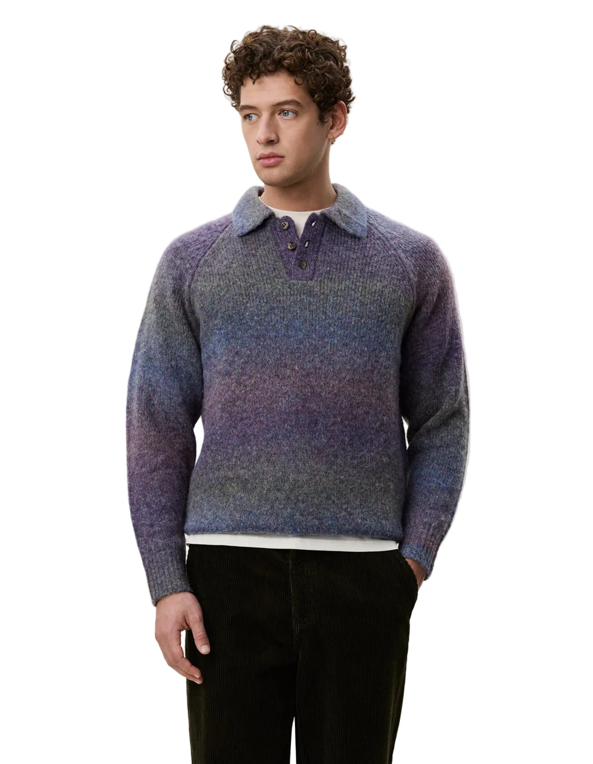 Gradient Knitted Polo