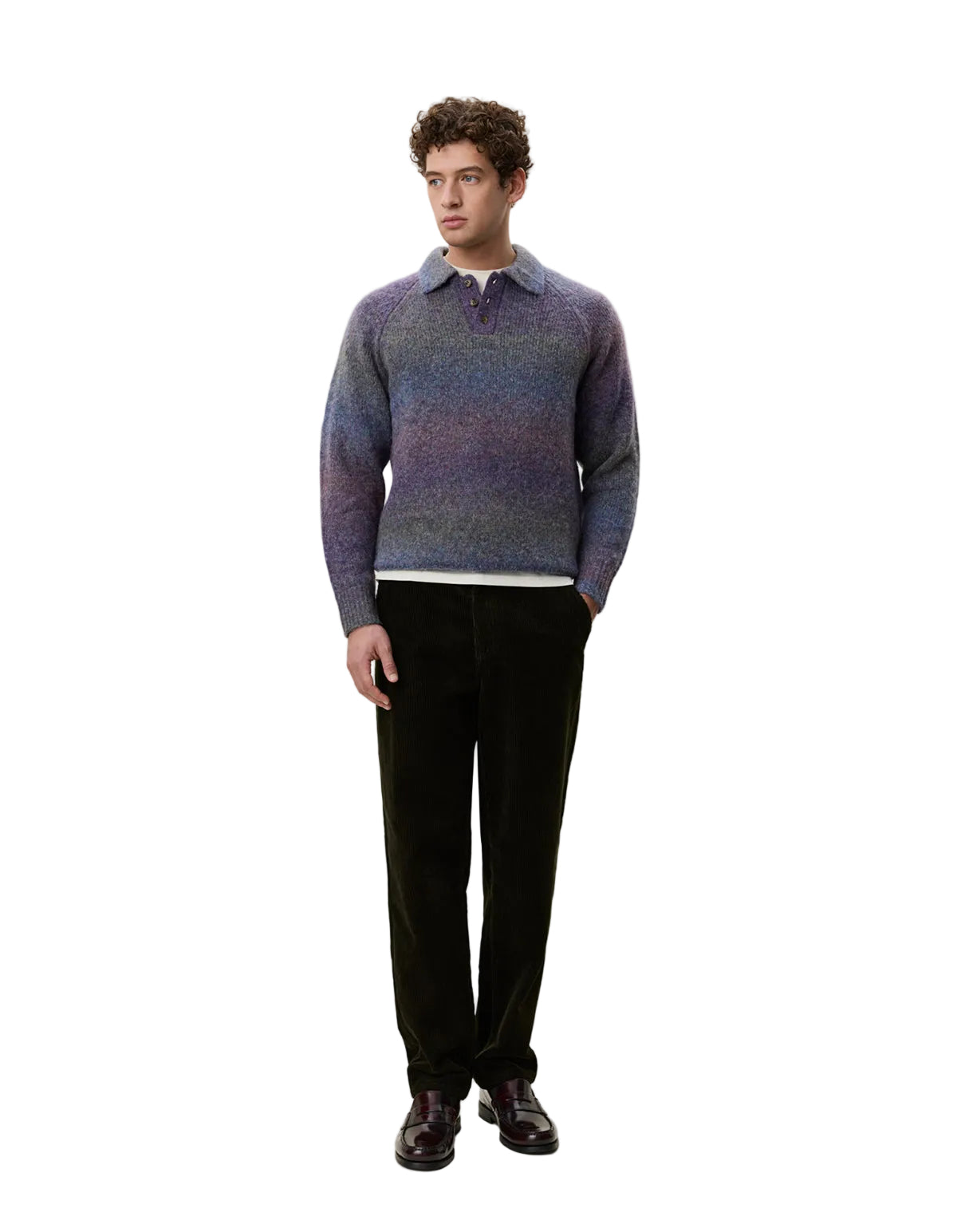 Gradient Knitted Polo