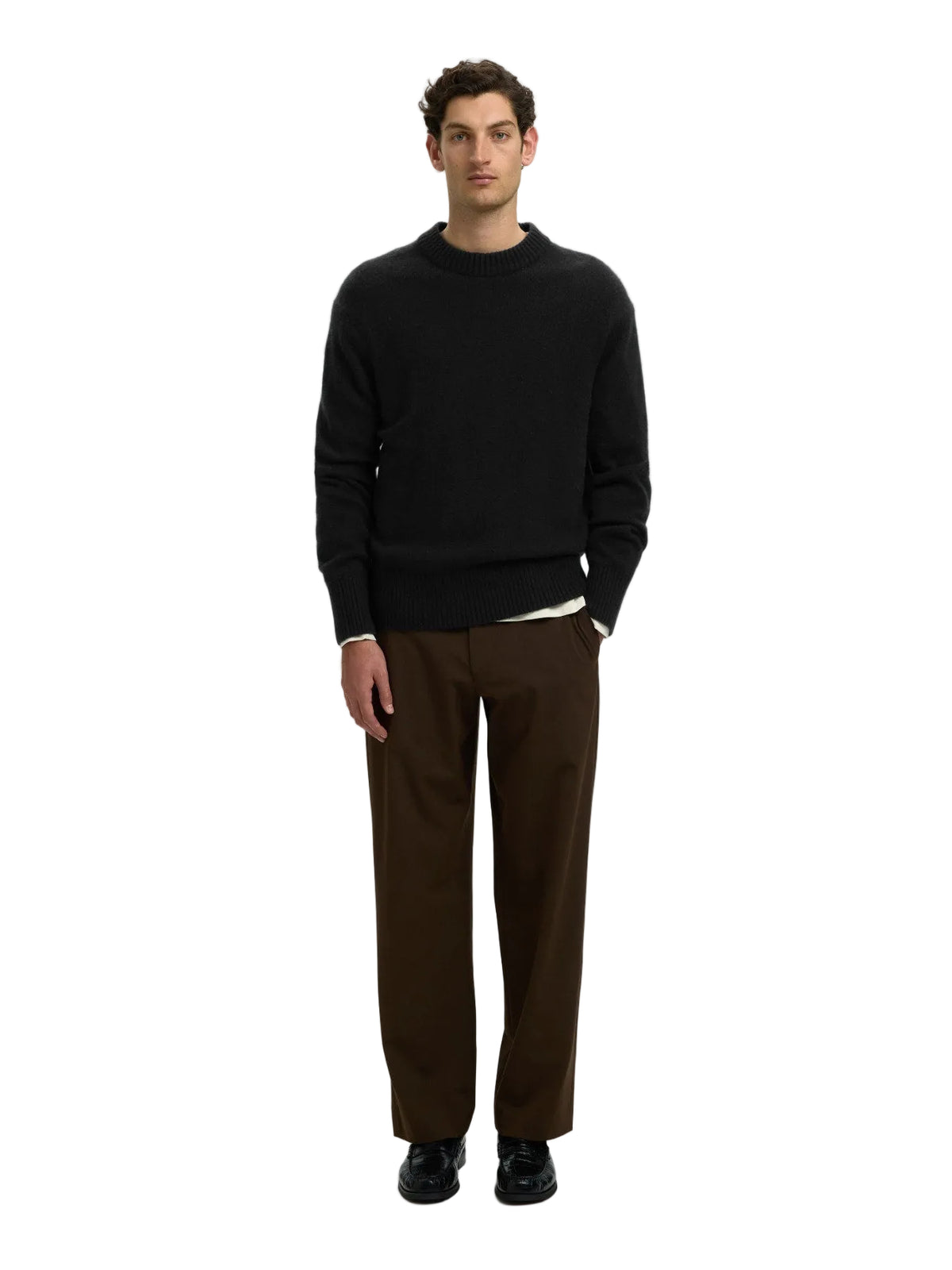 Calle Cashmere Blend Crewneck