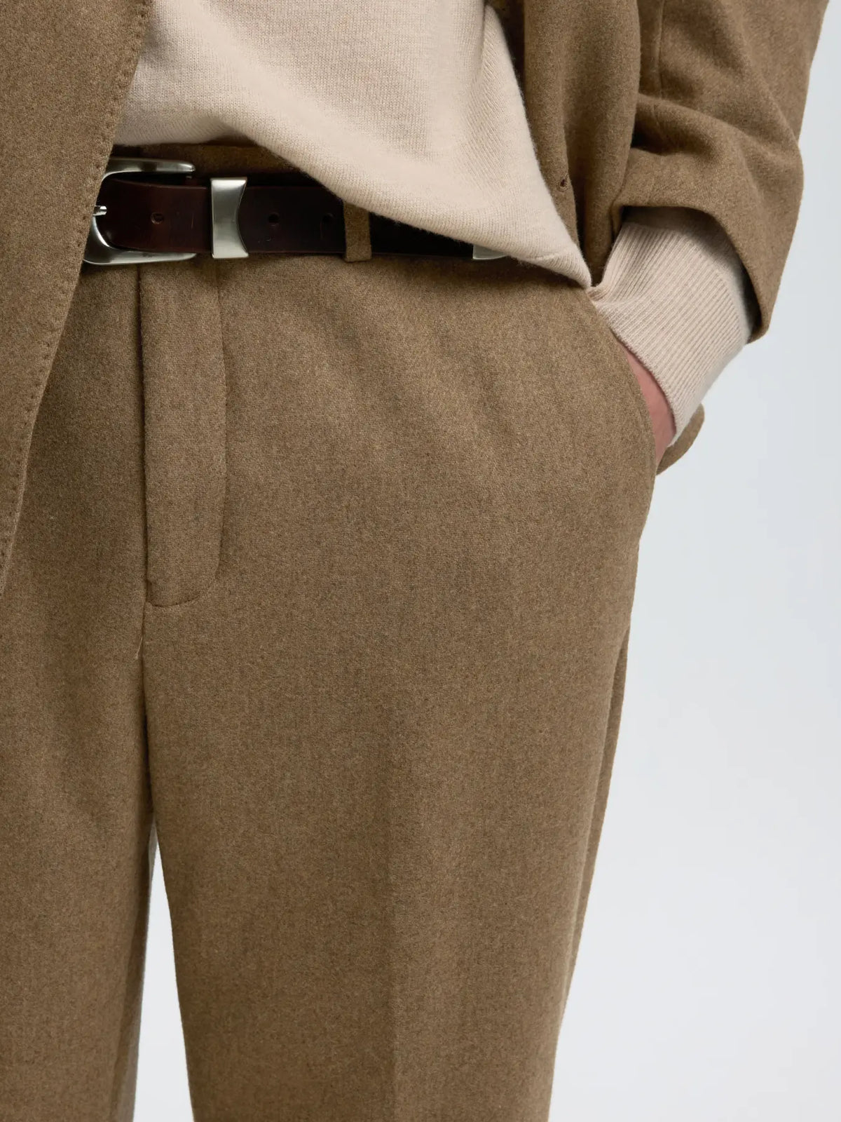 Paolo Wool Blend String Trouser