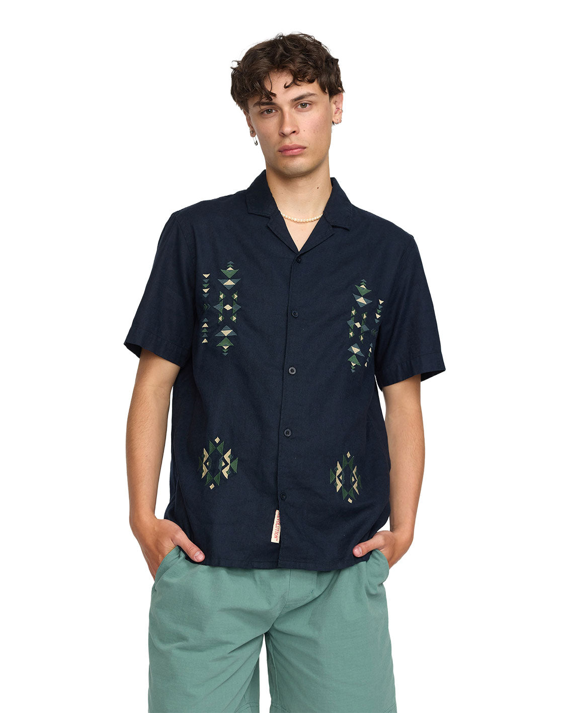 Short-sleeved Cuban Shirt 3174