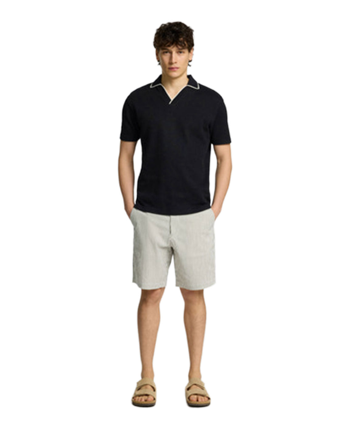 Regular Karl Seersucker Shorts