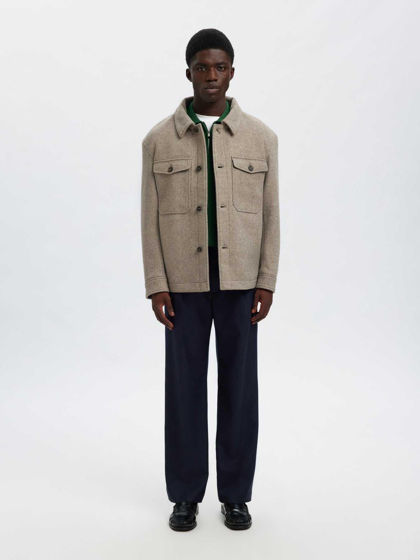 Mitch Wool Blend Shacket