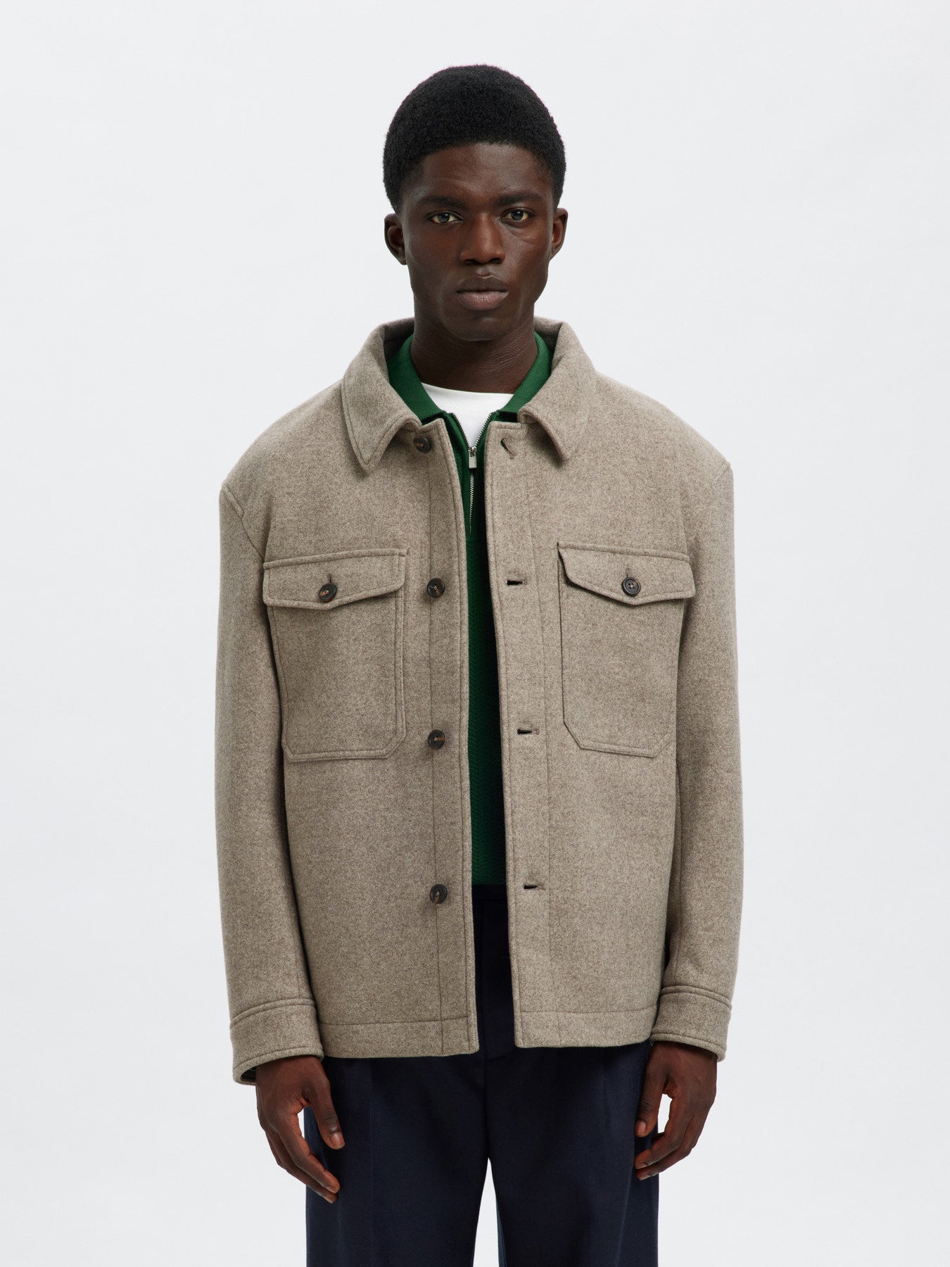 Mitch Wool Blend Shacket