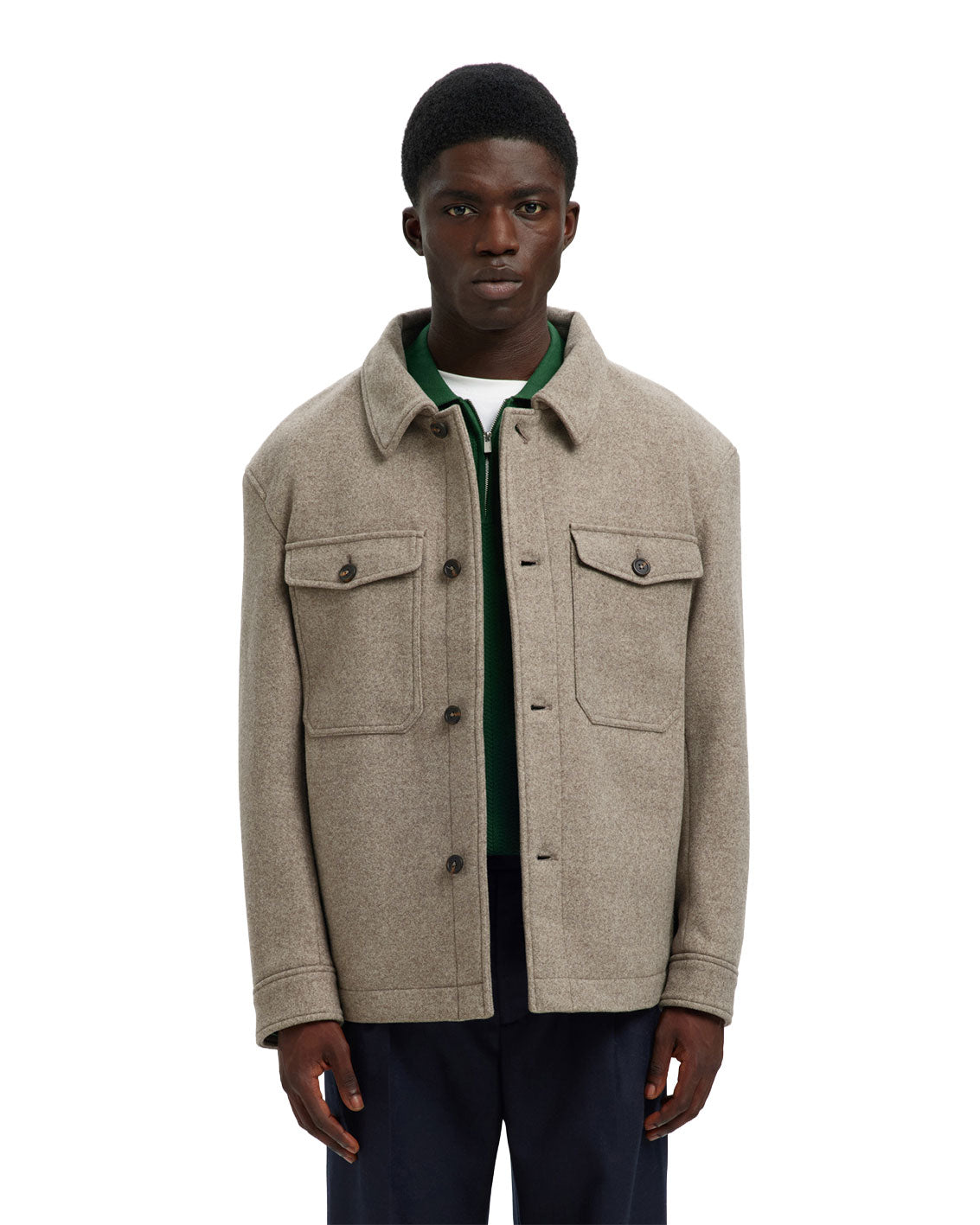 Mitch Wool Blend Shacket