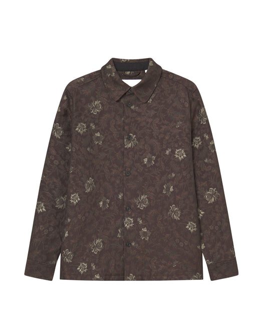 Kaleb Flower Jacquard Overshirt